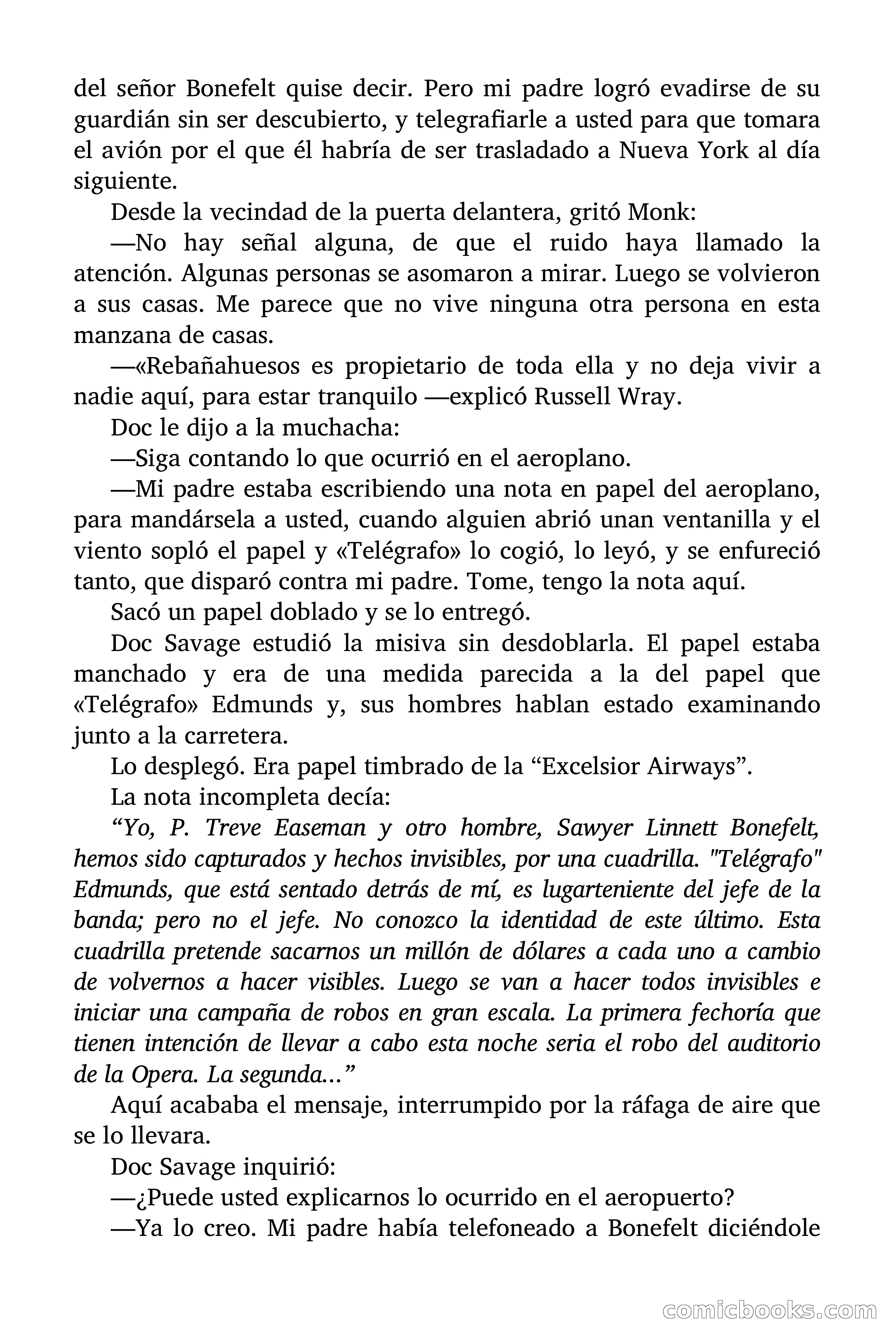 Doc Savage: Legión de Fantasmas — page 85 of 159