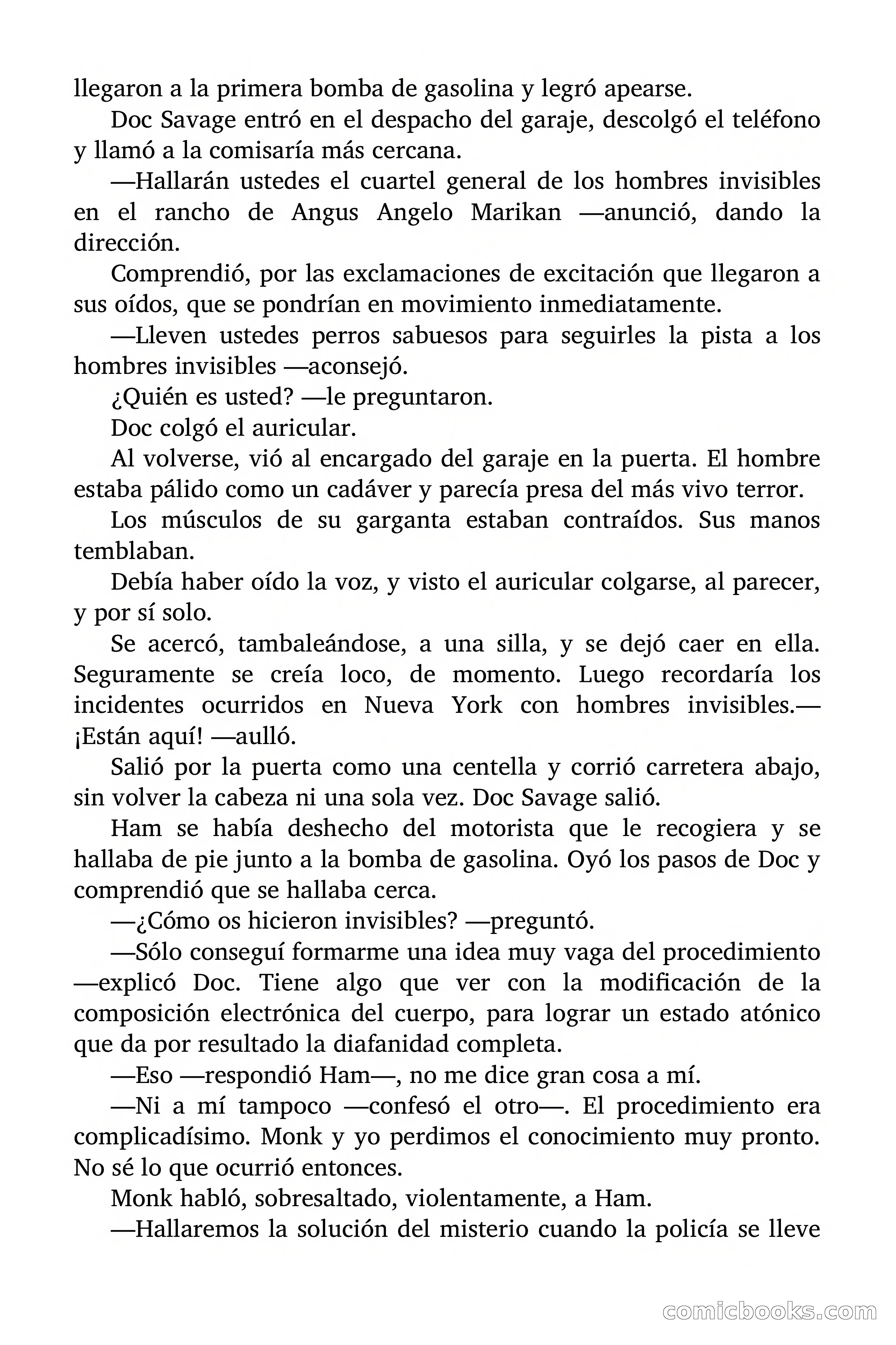 Doc Savage: Legión de Fantasmas — page 120 of 159