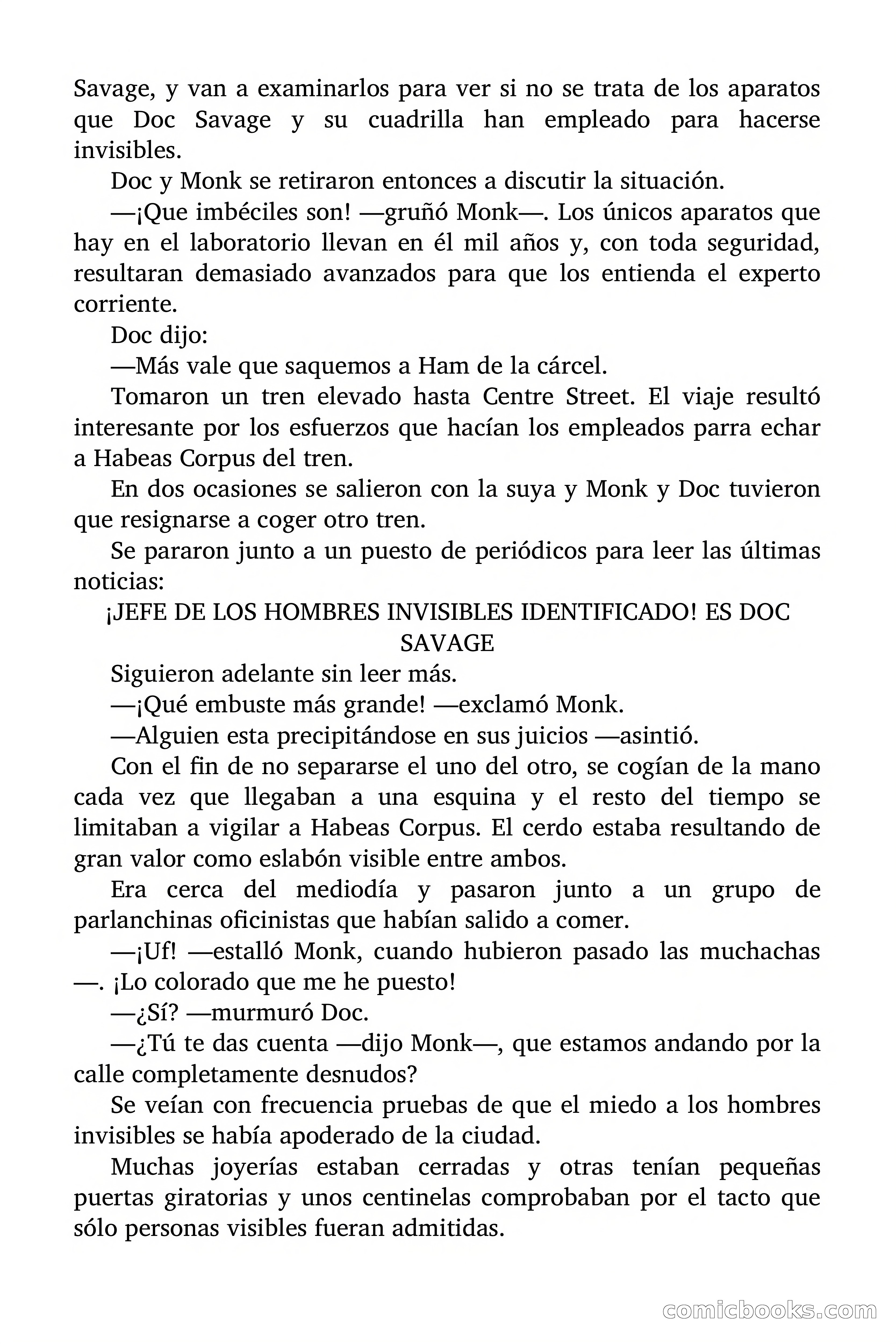 Doc Savage: Legión de Fantasmas — page 125 of 159