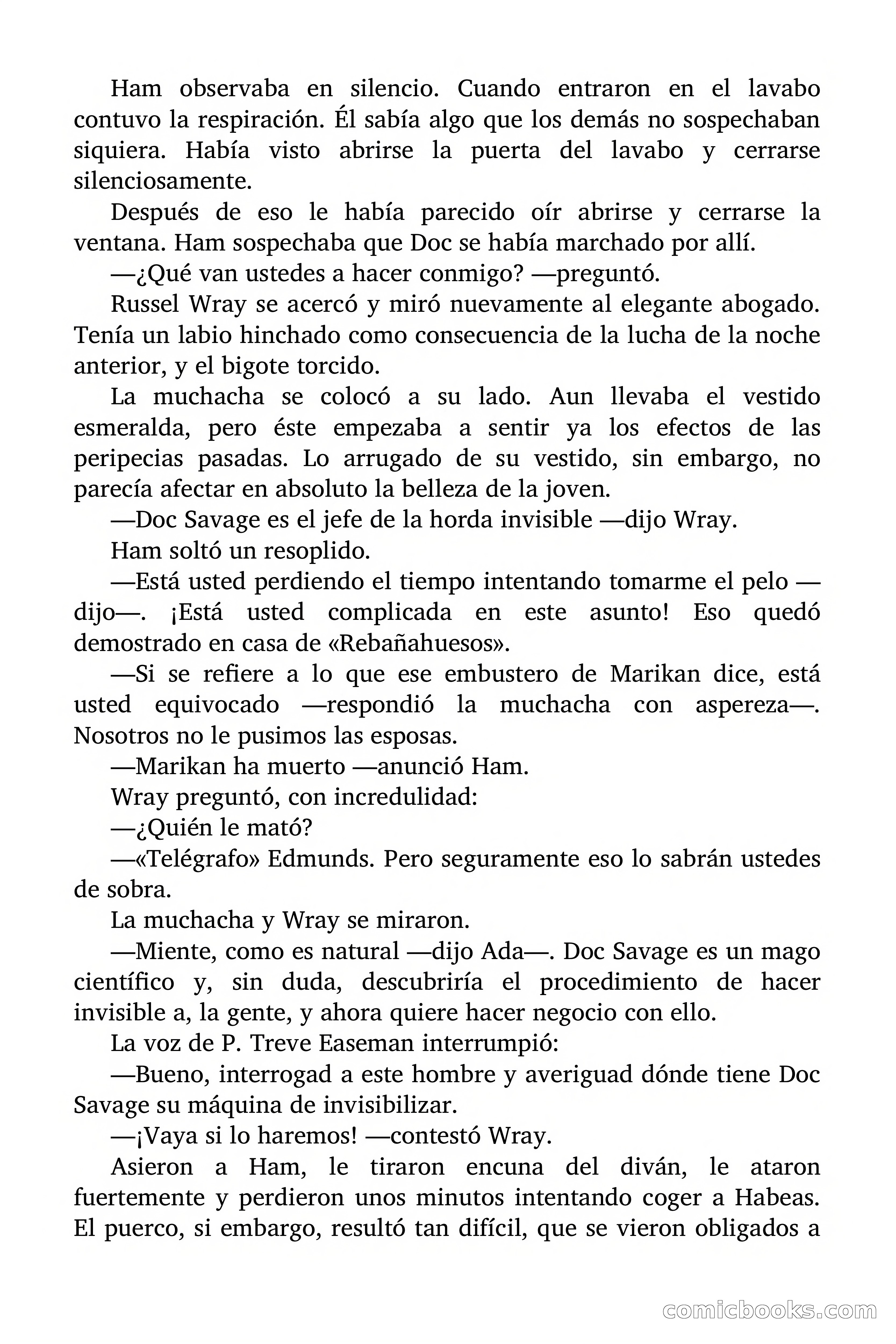 Doc Savage: Legión de Fantasmas — page 131 of 159