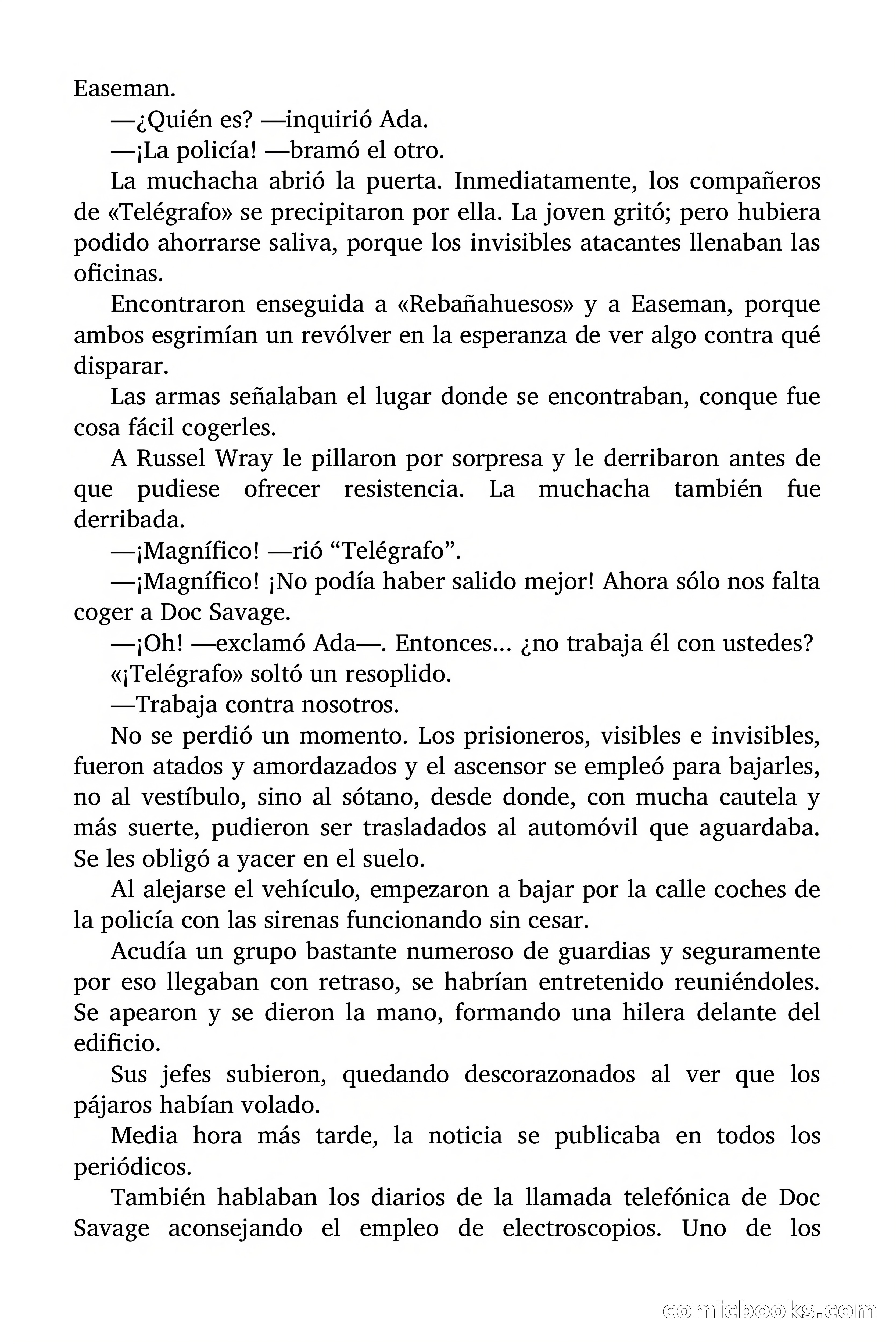 Doc Savage: Legión de Fantasmas — page 141 of 159