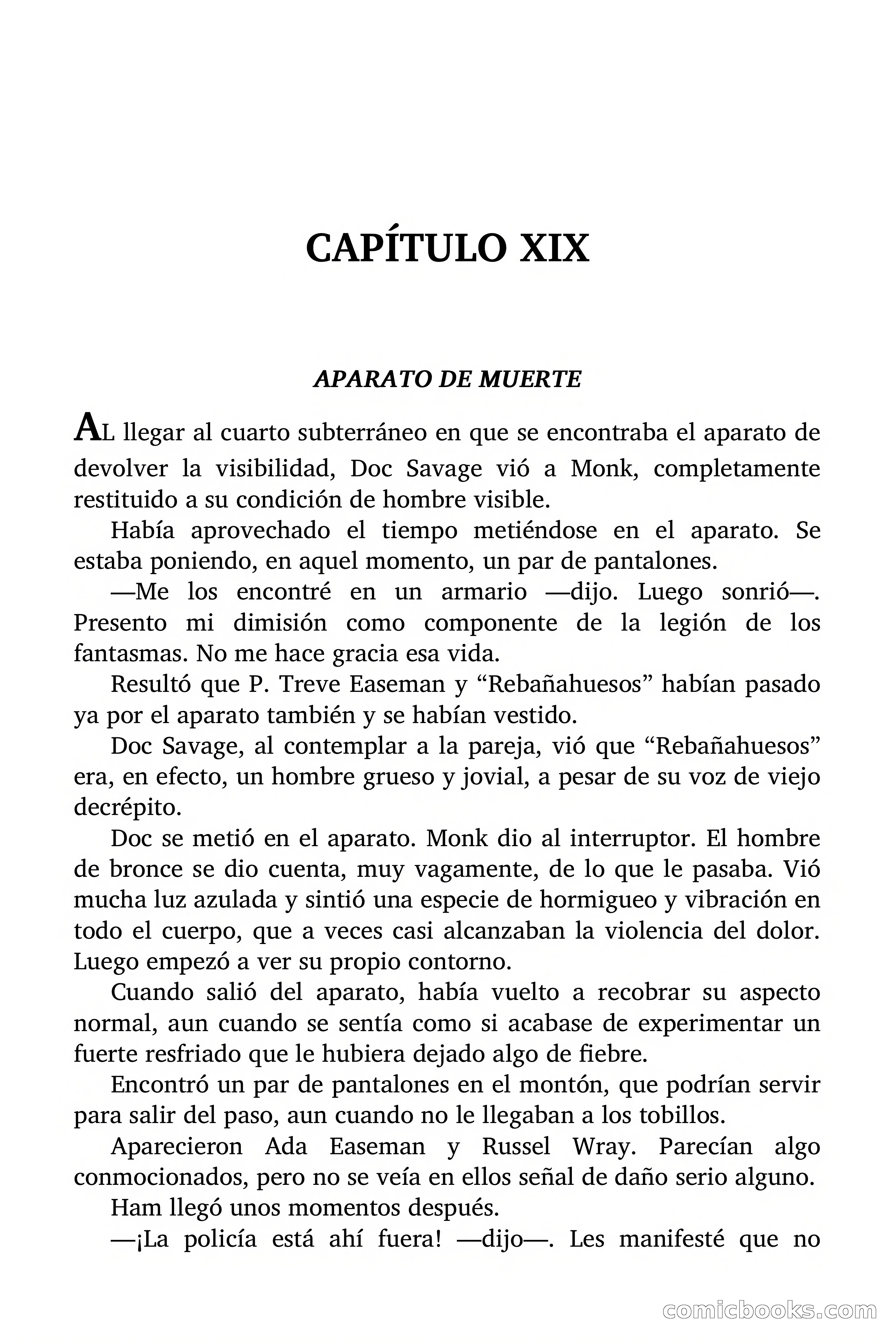 Doc Savage: Legión de Fantasmas — page 156 of 159