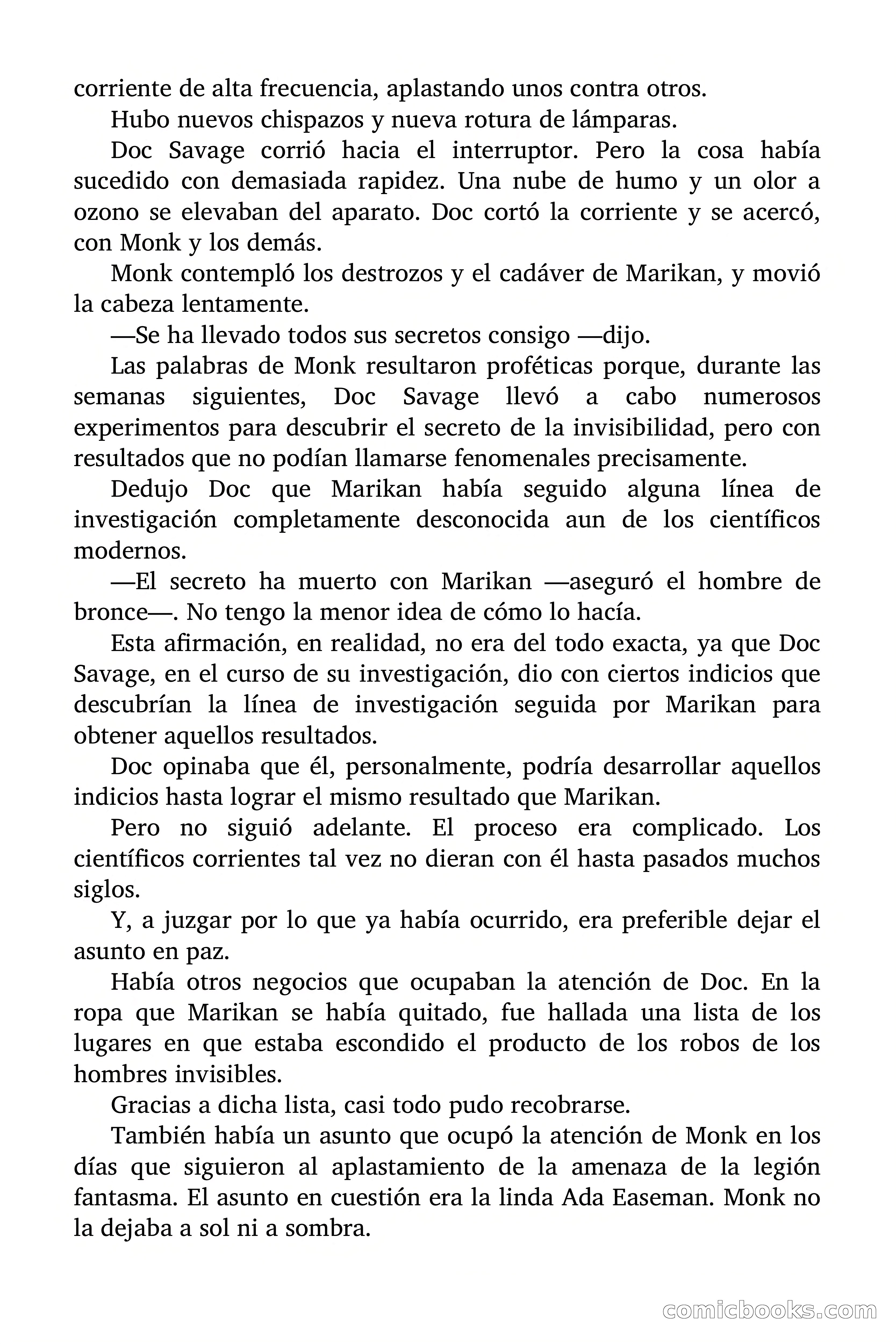 Doc Savage: Legión de Fantasmas — page 158 of 159