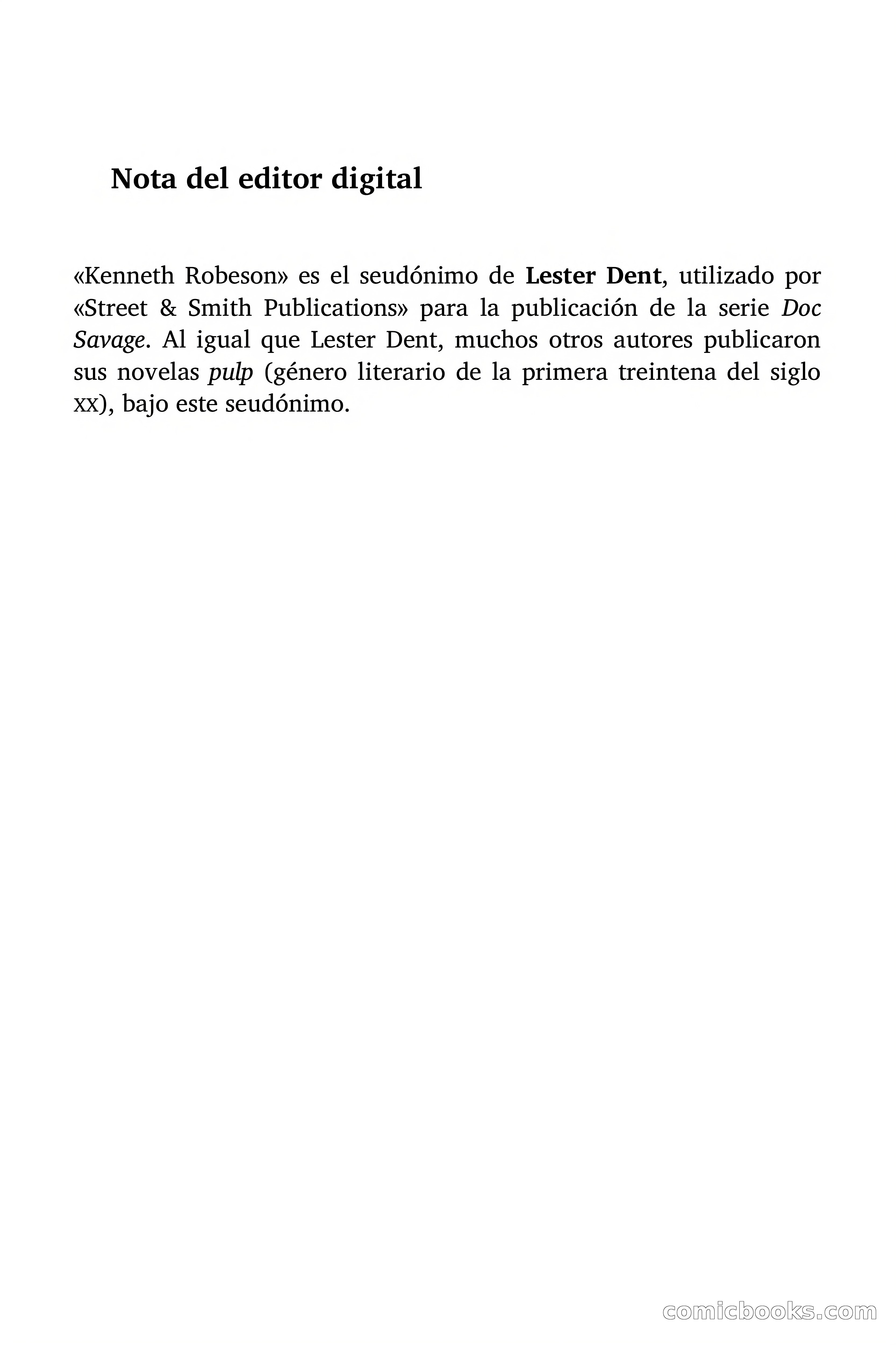 Doc Savage: El tesoro del polo — page 5 of 178
