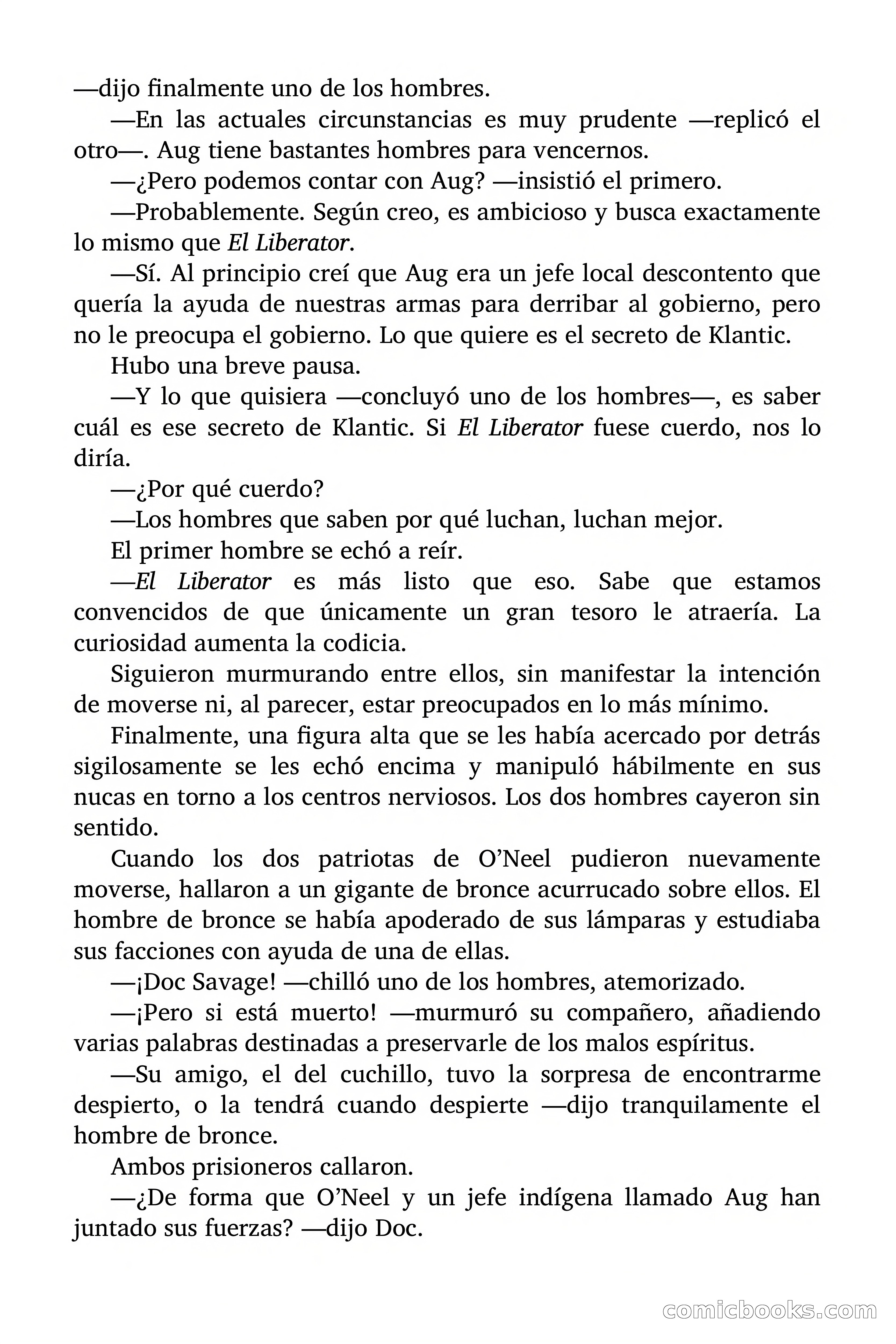 Doc Savage: El secreto de Klantic — page 108 of 140