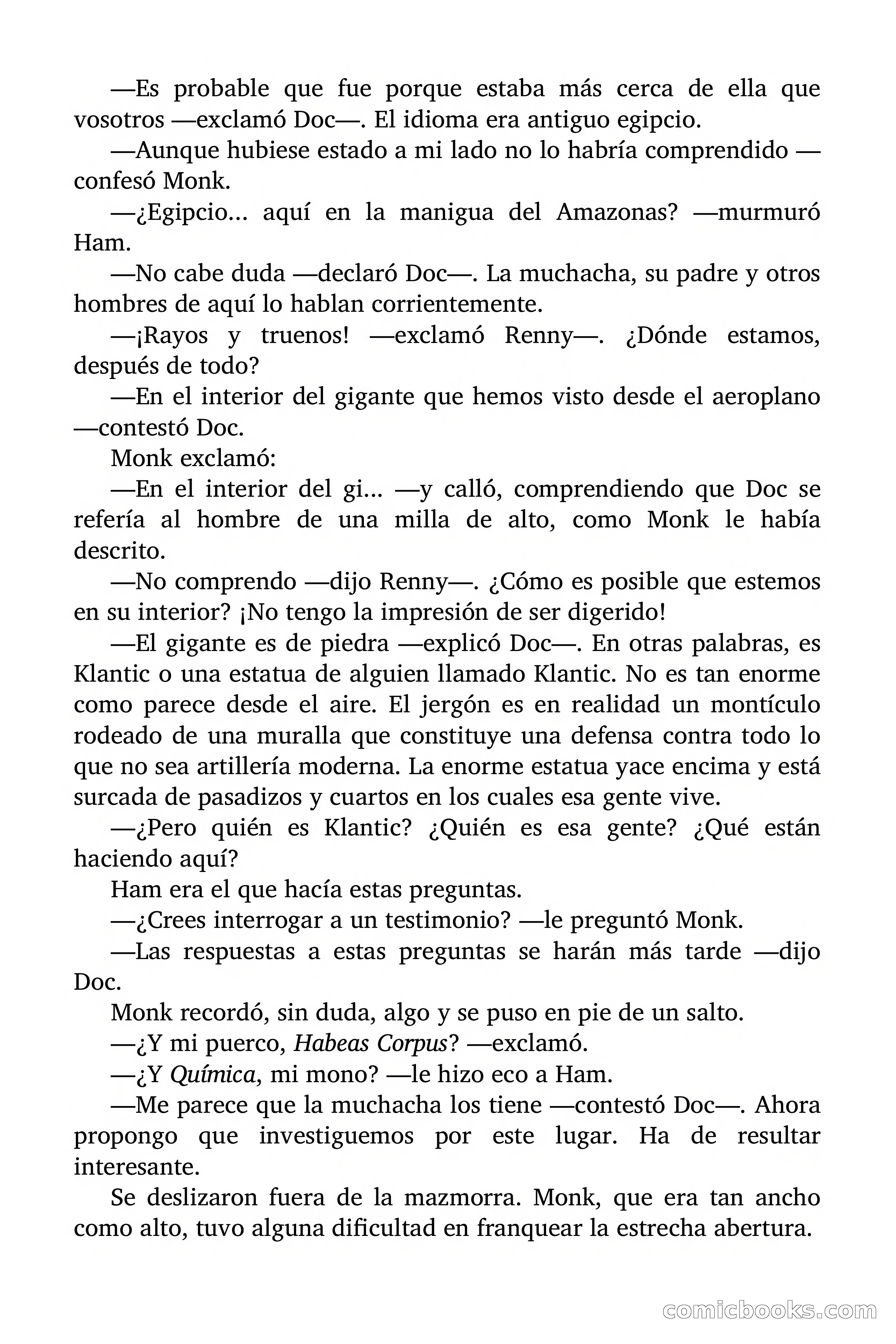 Doc Savage: El secreto de Klantic — page 111 of 140