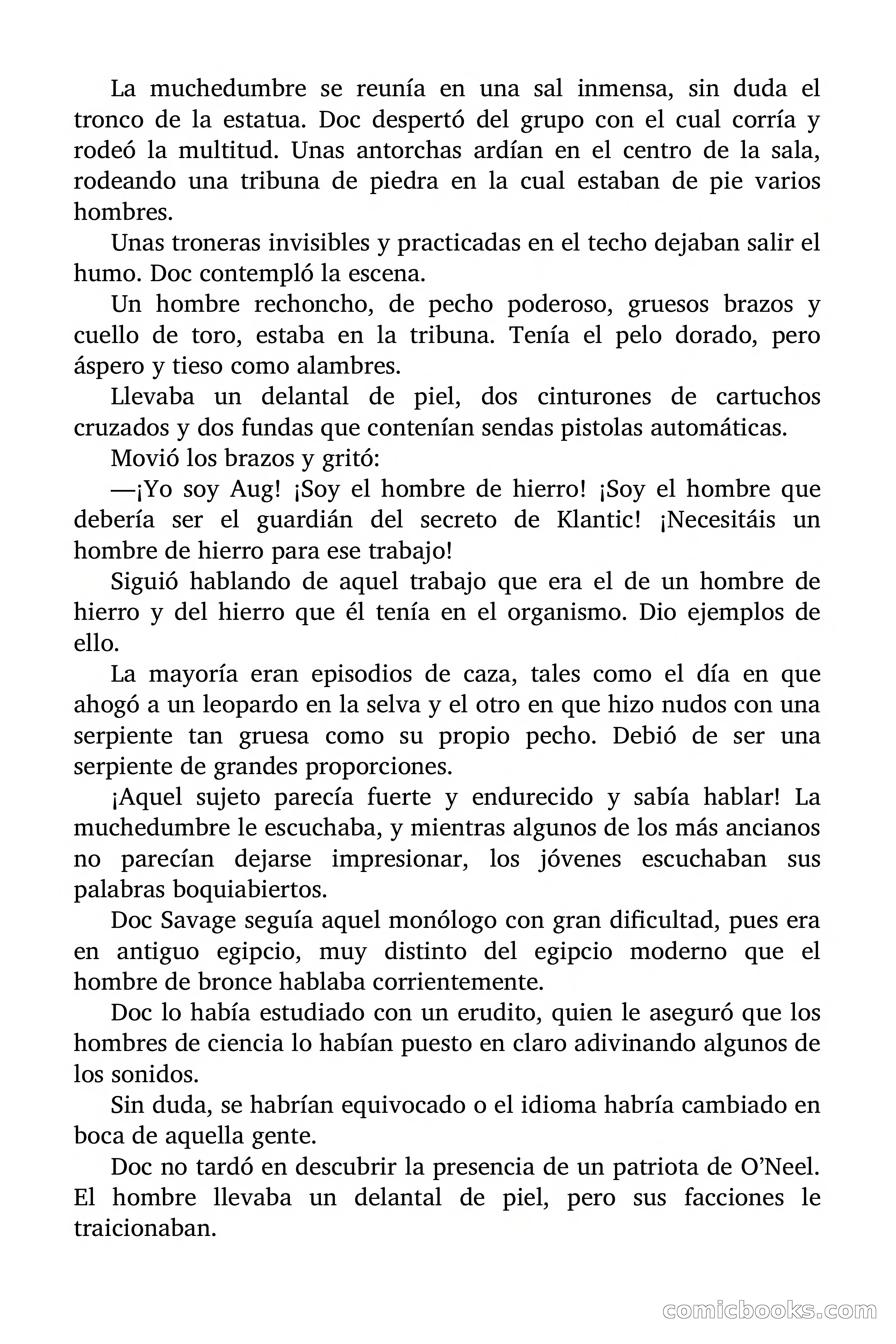 Doc Savage: El secreto de Klantic — page 121 of 140