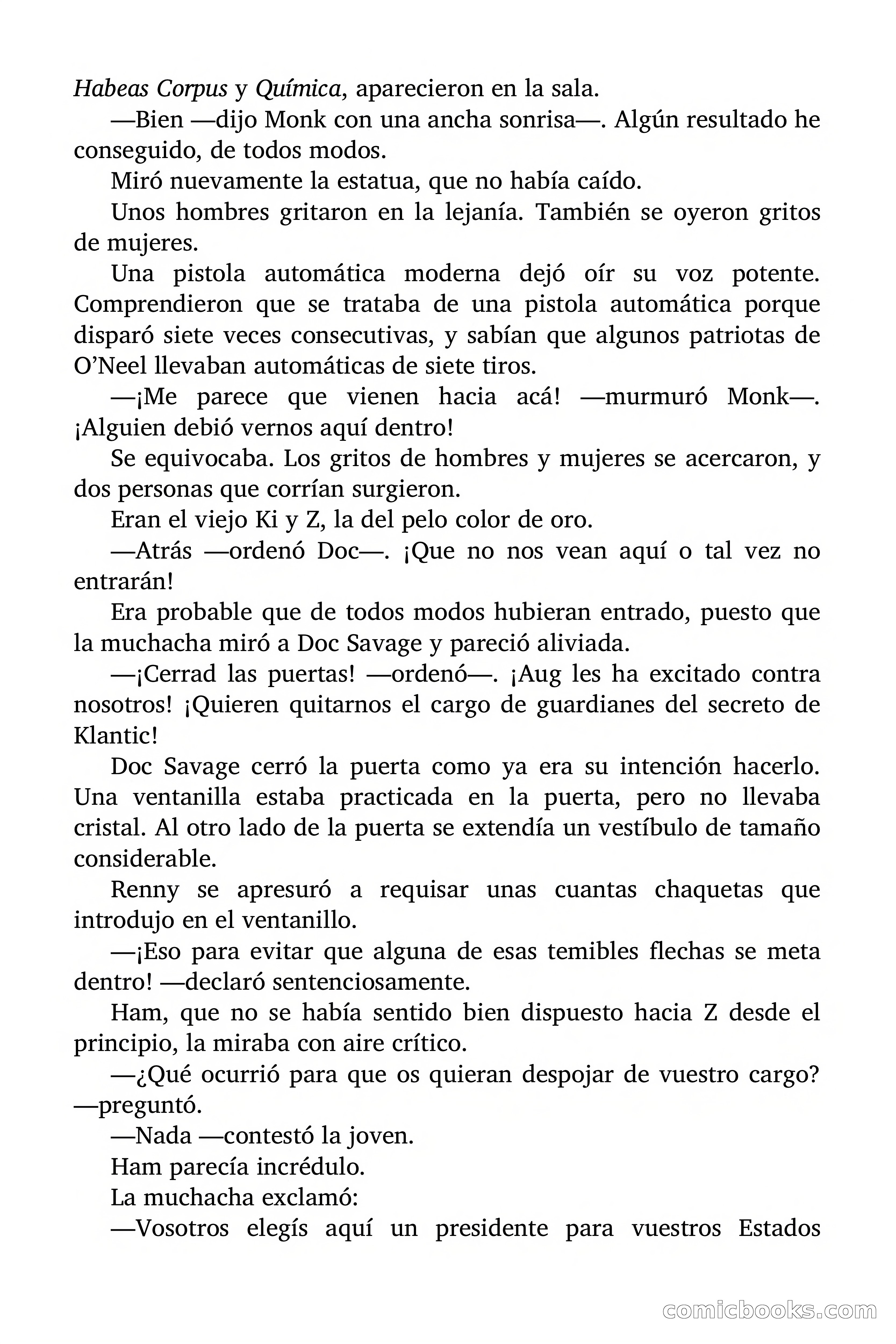 Doc Savage: El secreto de Klantic — page 125 of 140