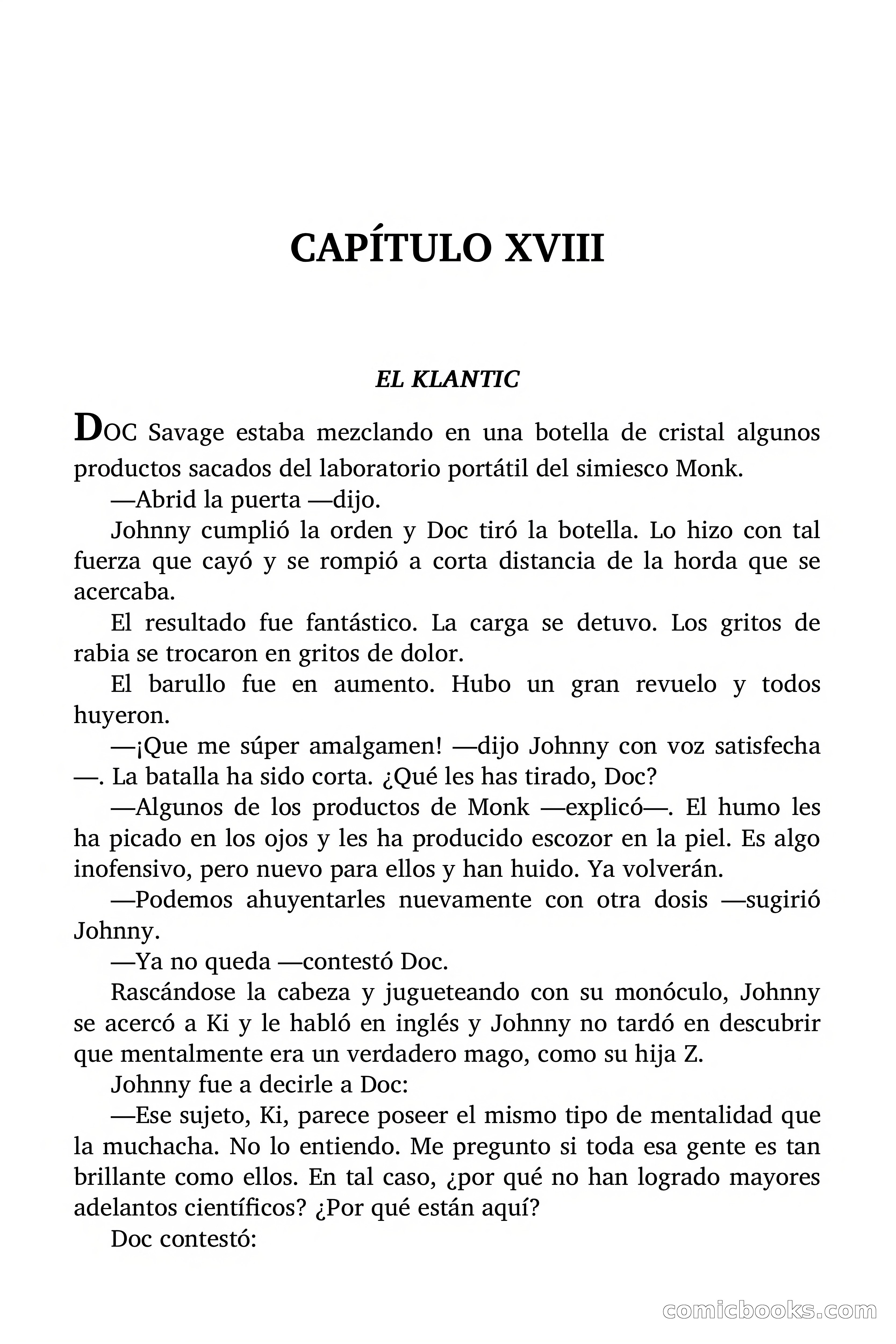 Doc Savage: El secreto de Klantic — page 127 of 140