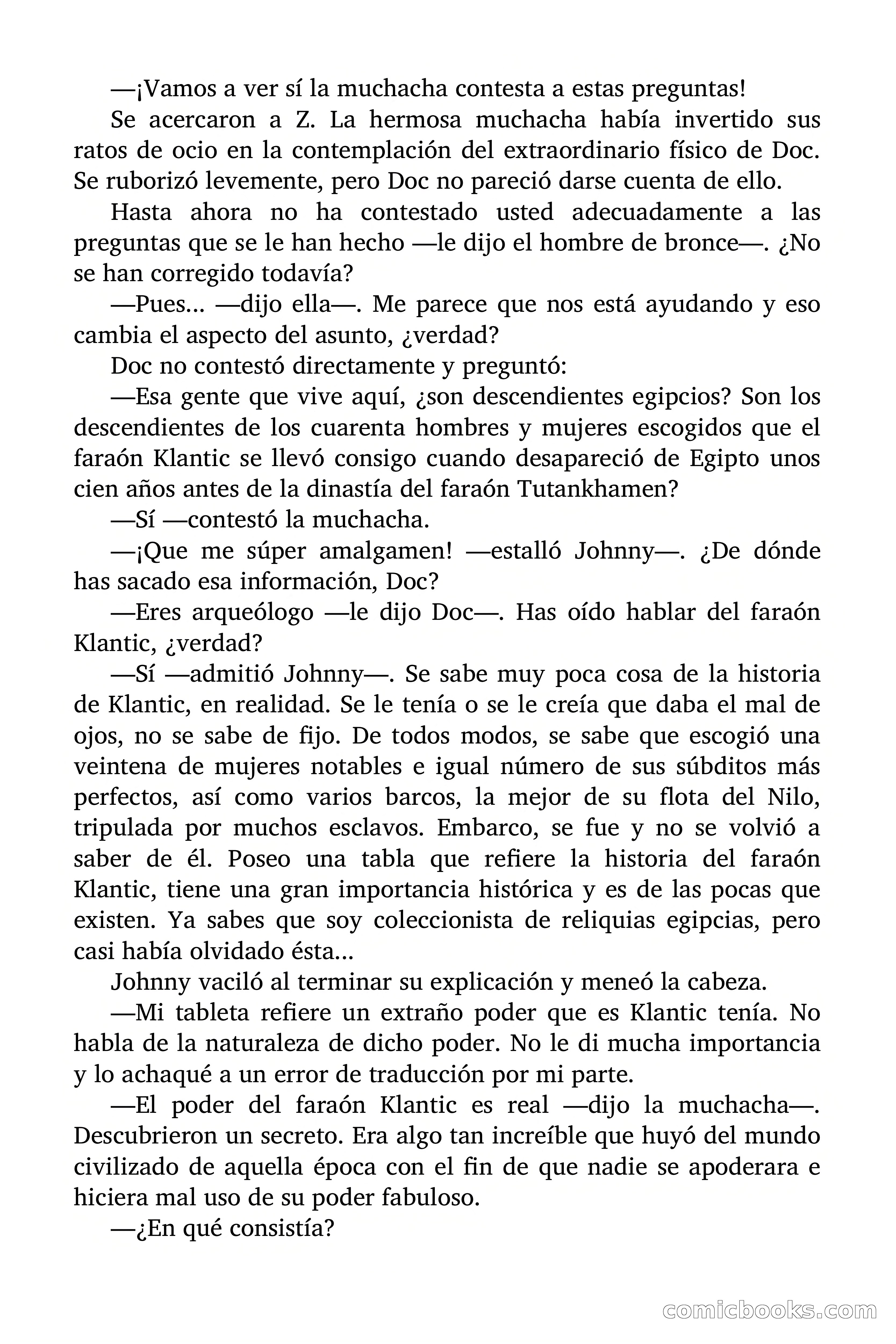 Doc Savage: El secreto de Klantic — page 128 of 140