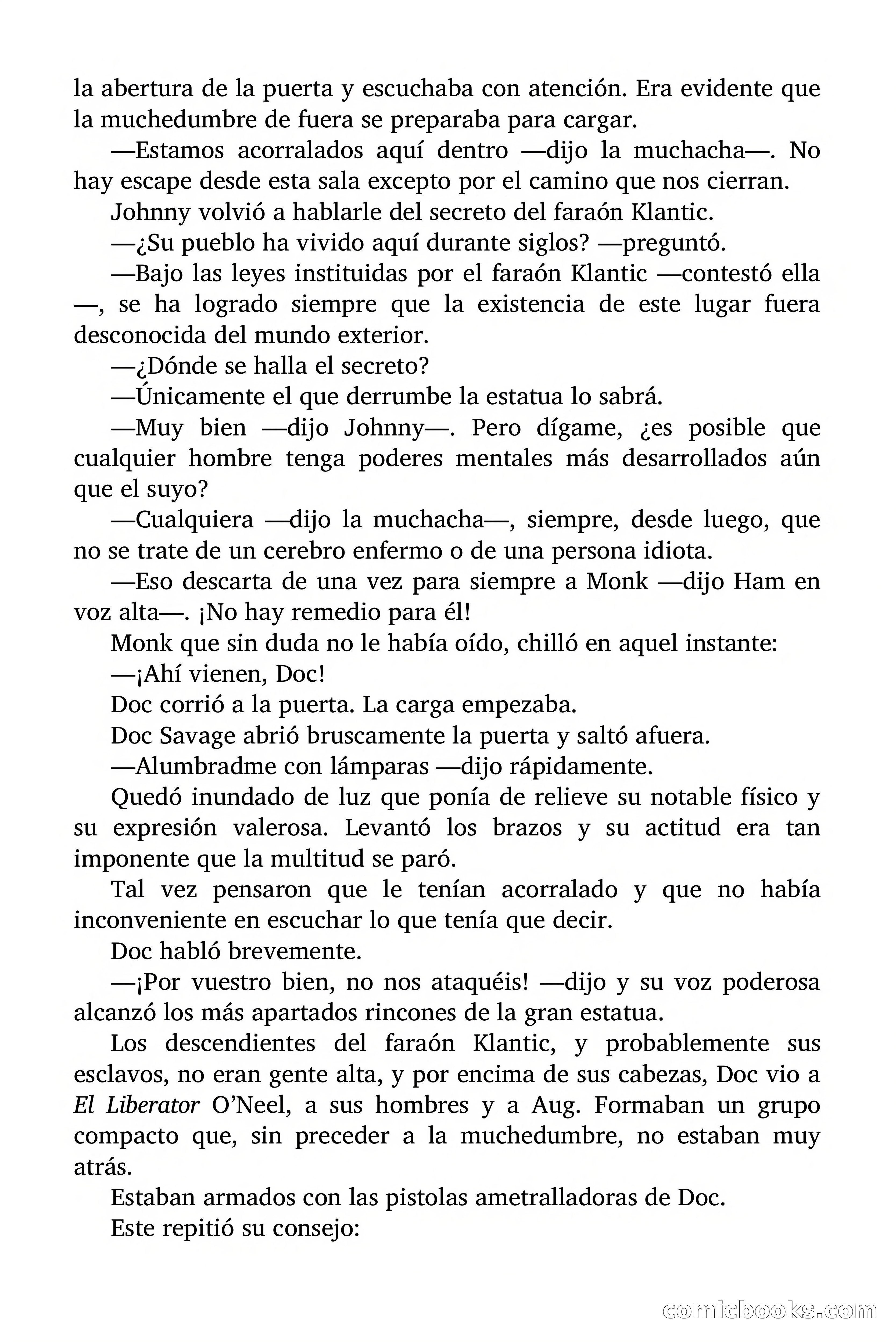 Doc Savage: El secreto de Klantic — page 131 of 140