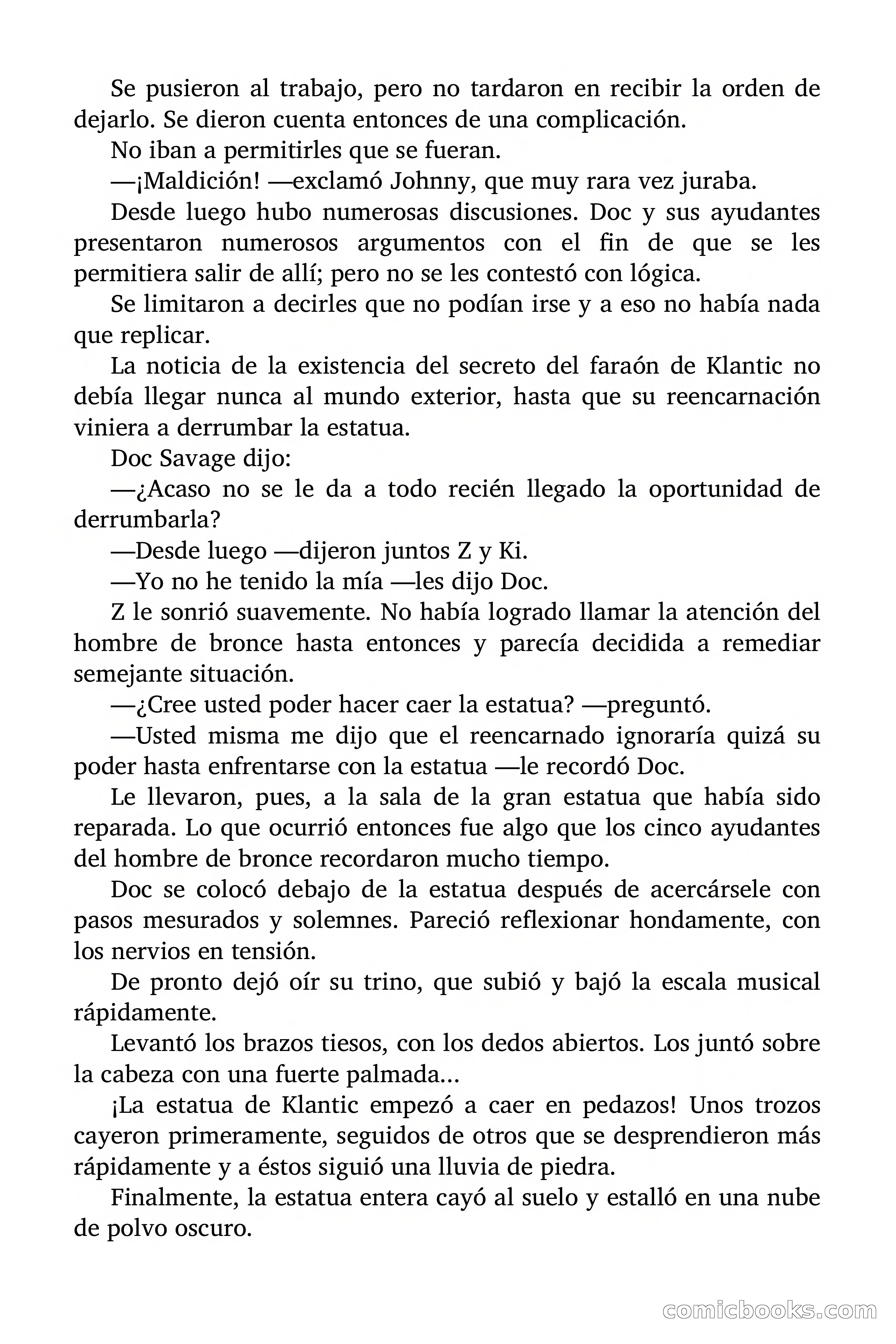 Doc Savage: El secreto de Klantic — page 135 of 140