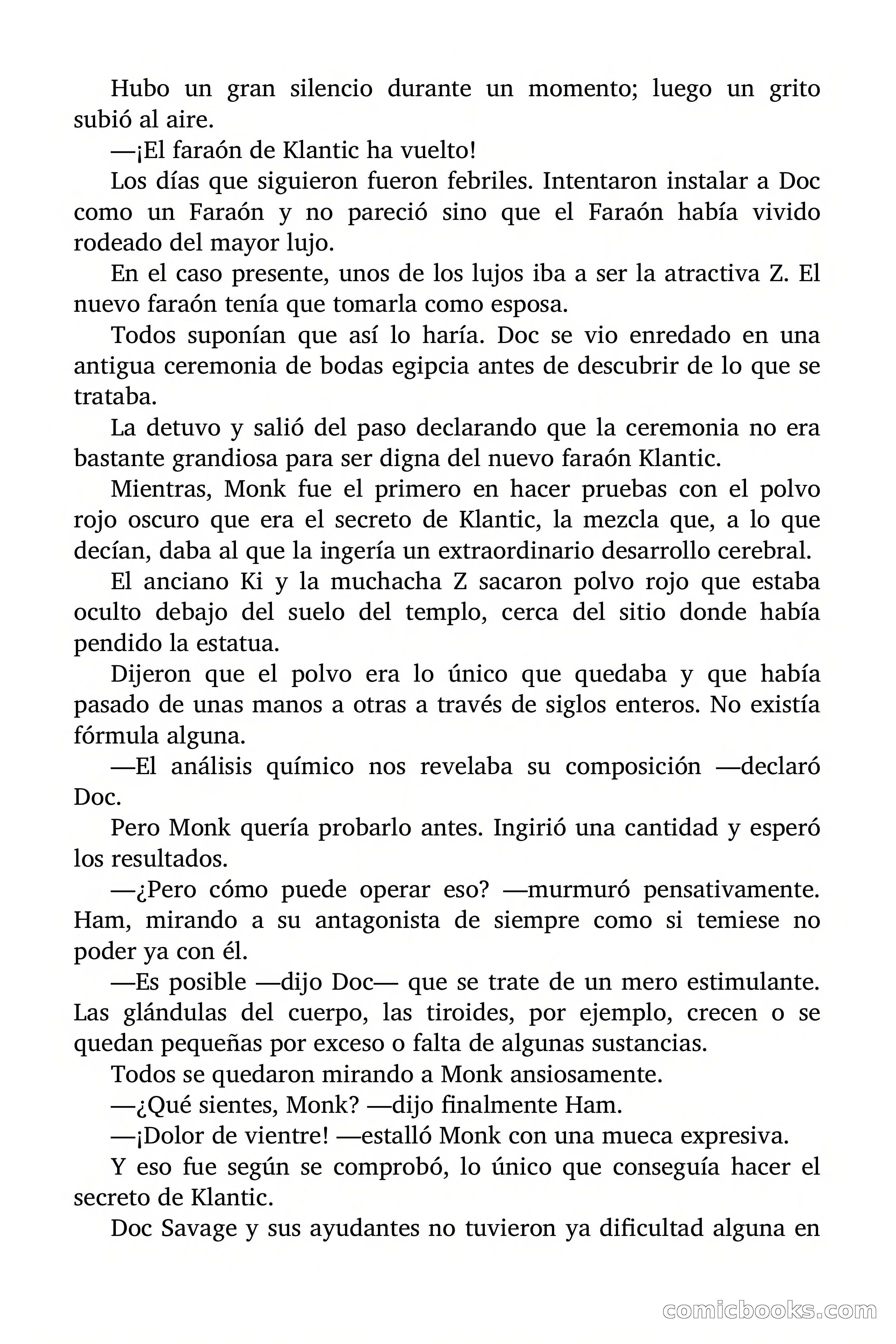 Doc Savage: El secreto de Klantic — page 136 of 140
