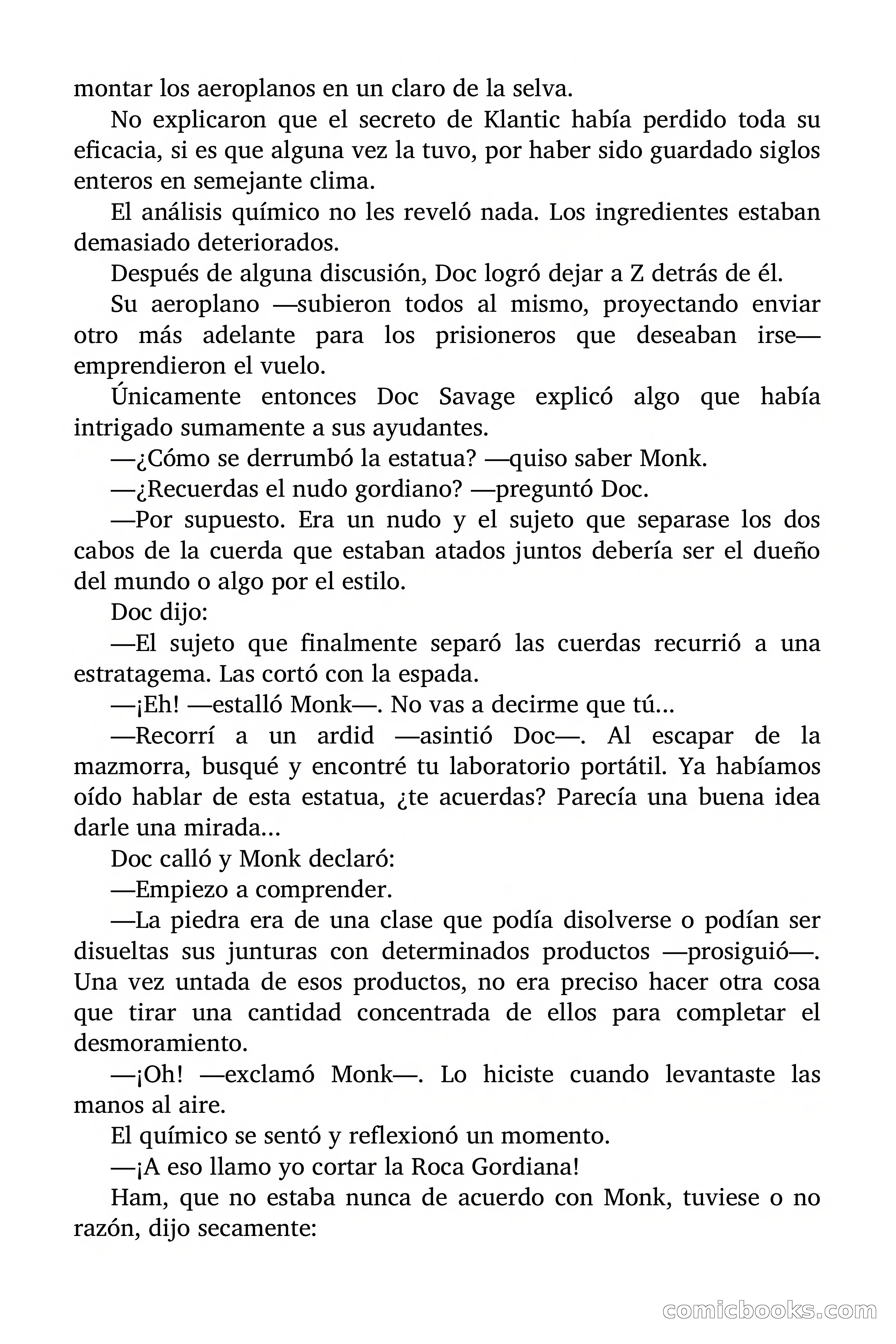 Doc Savage: El secreto de Klantic — page 137 of 140