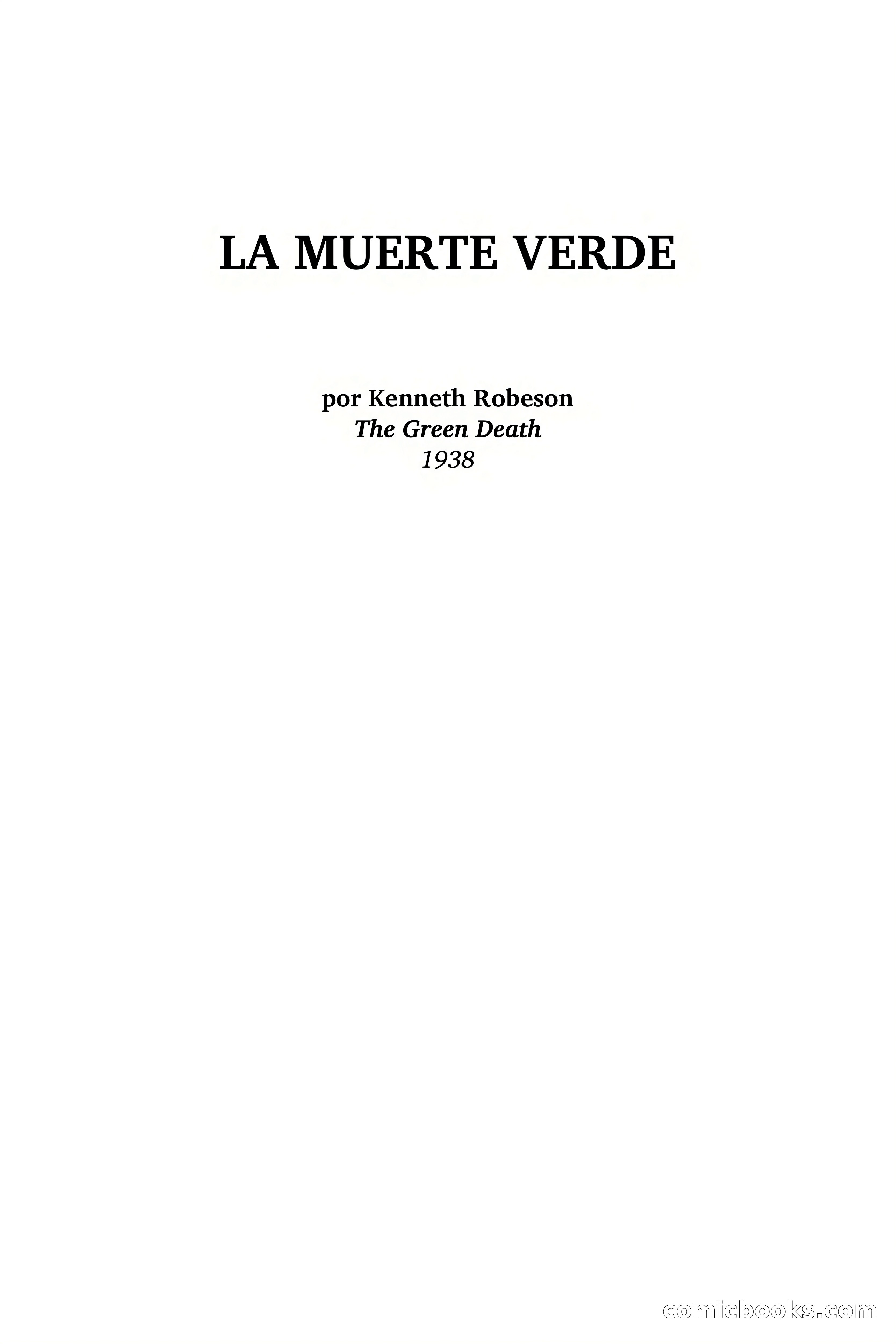 Doc Savage: La Muerte Verde — page 2 of 139