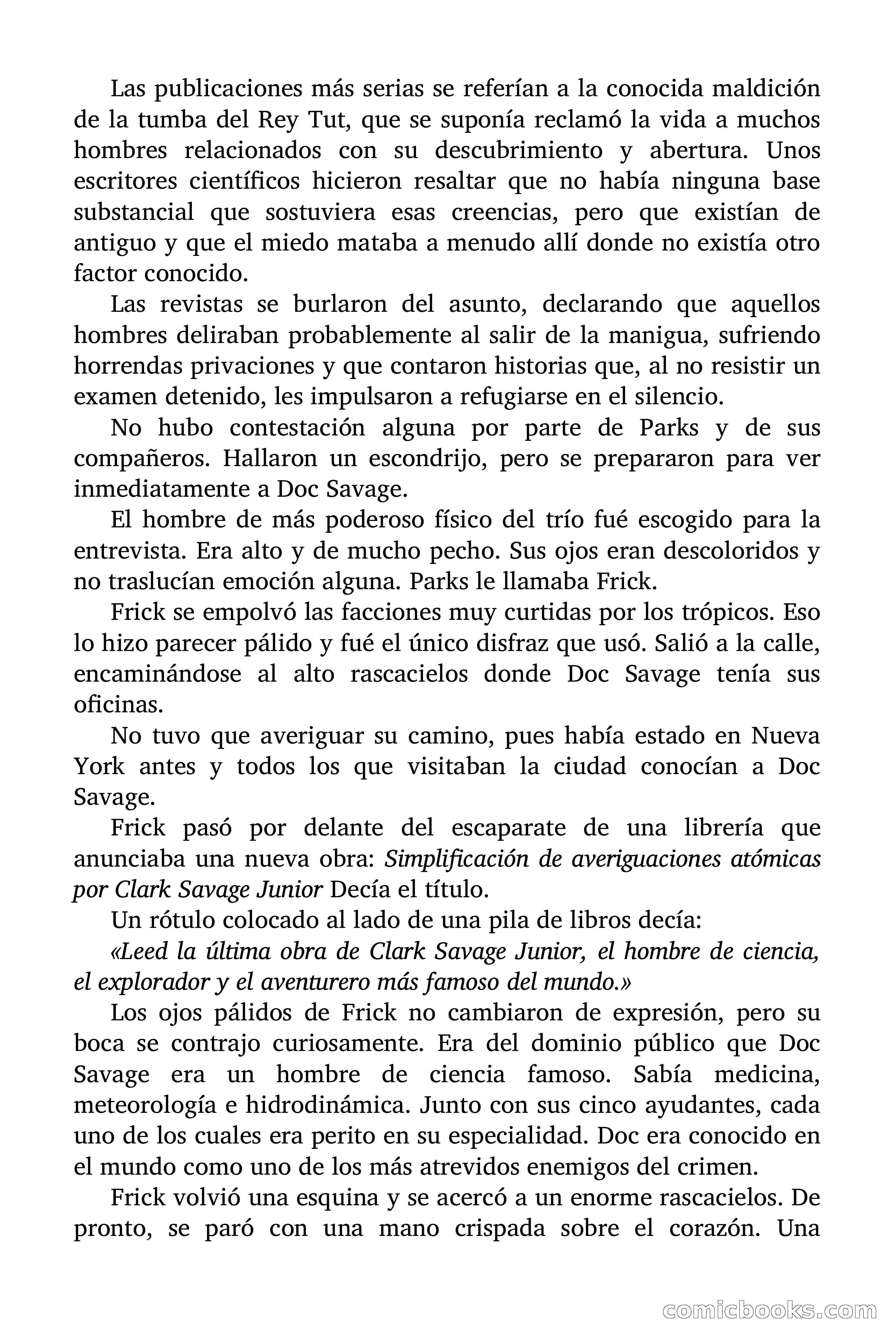 Doc Savage: La Muerte Verde — page 9 of 139