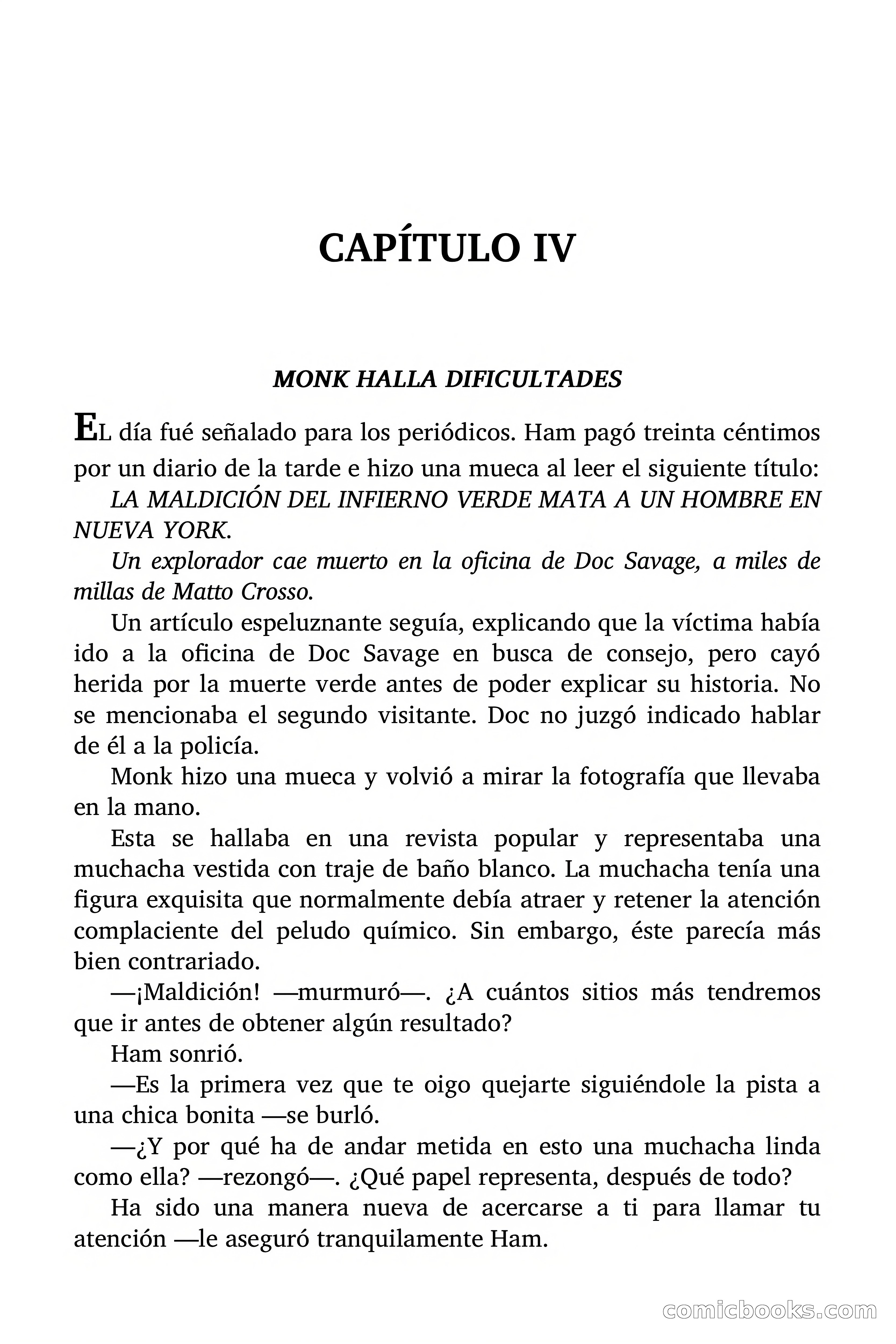 Doc Savage: La Muerte Verde — page 20 of 139