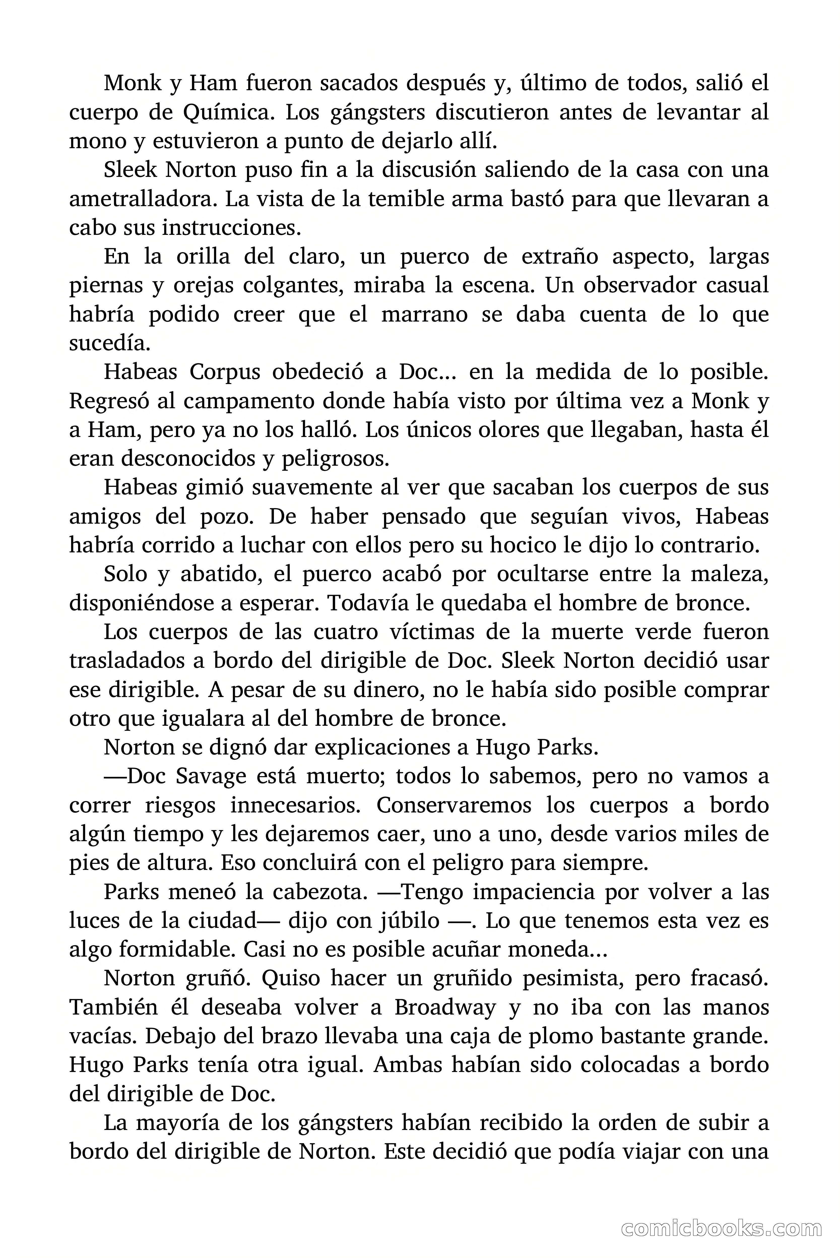 Doc Savage: La Muerte Verde — page 122 of 139