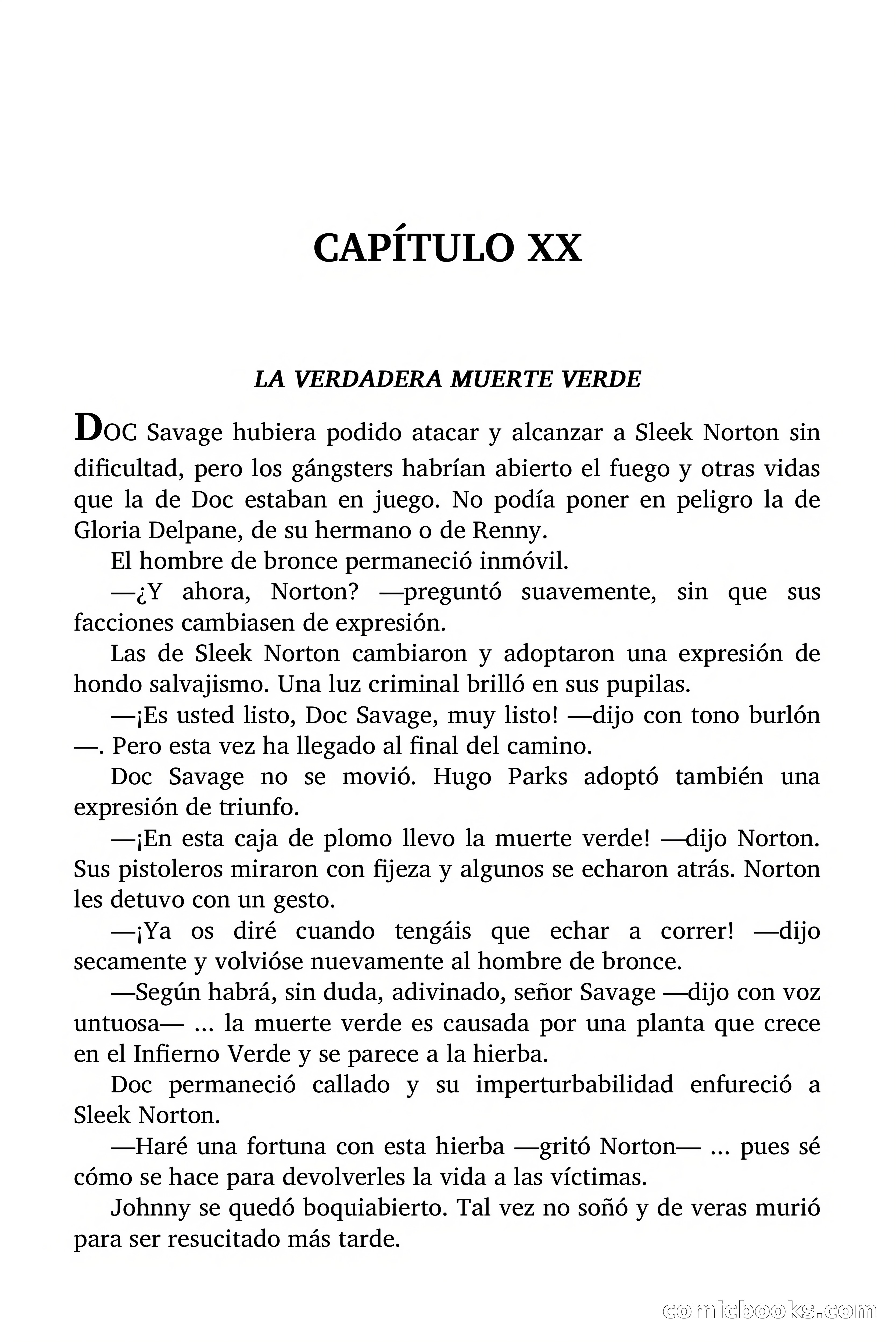 Doc Savage: La Muerte Verde — page 134 of 139