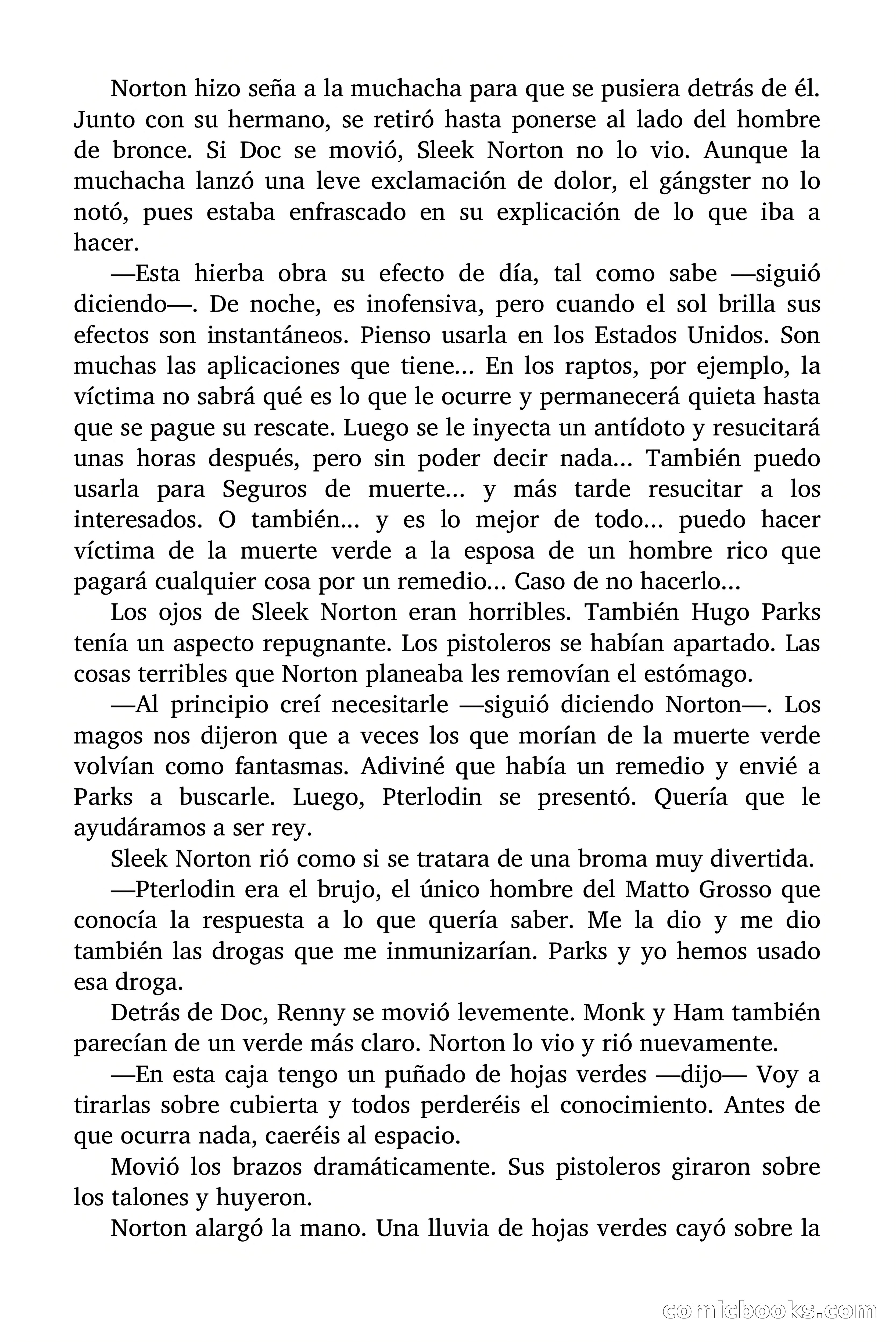 Doc Savage: La Muerte Verde — page 135 of 139