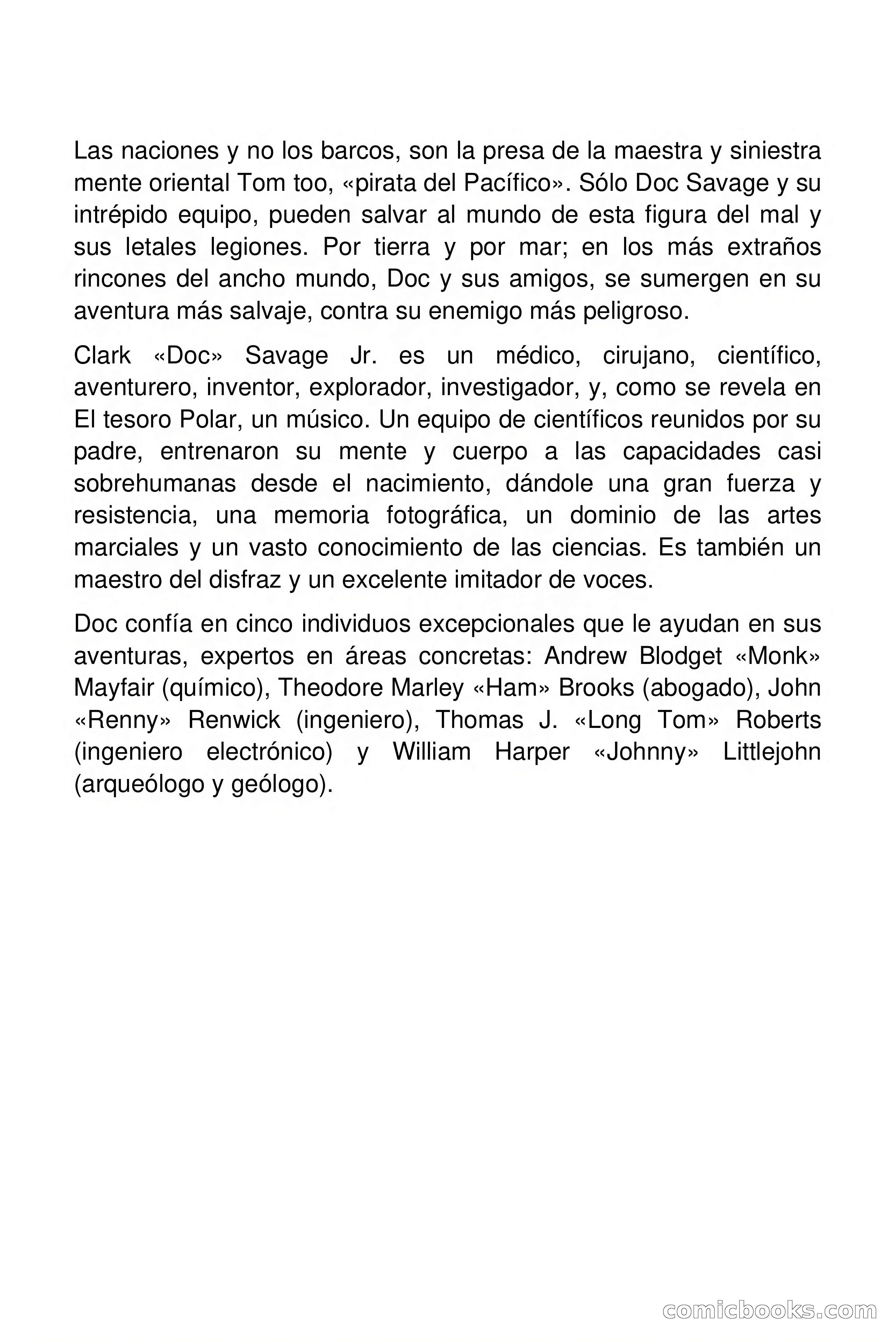 Doc Savage: Los piratas del Pacífico — page 2 of 193