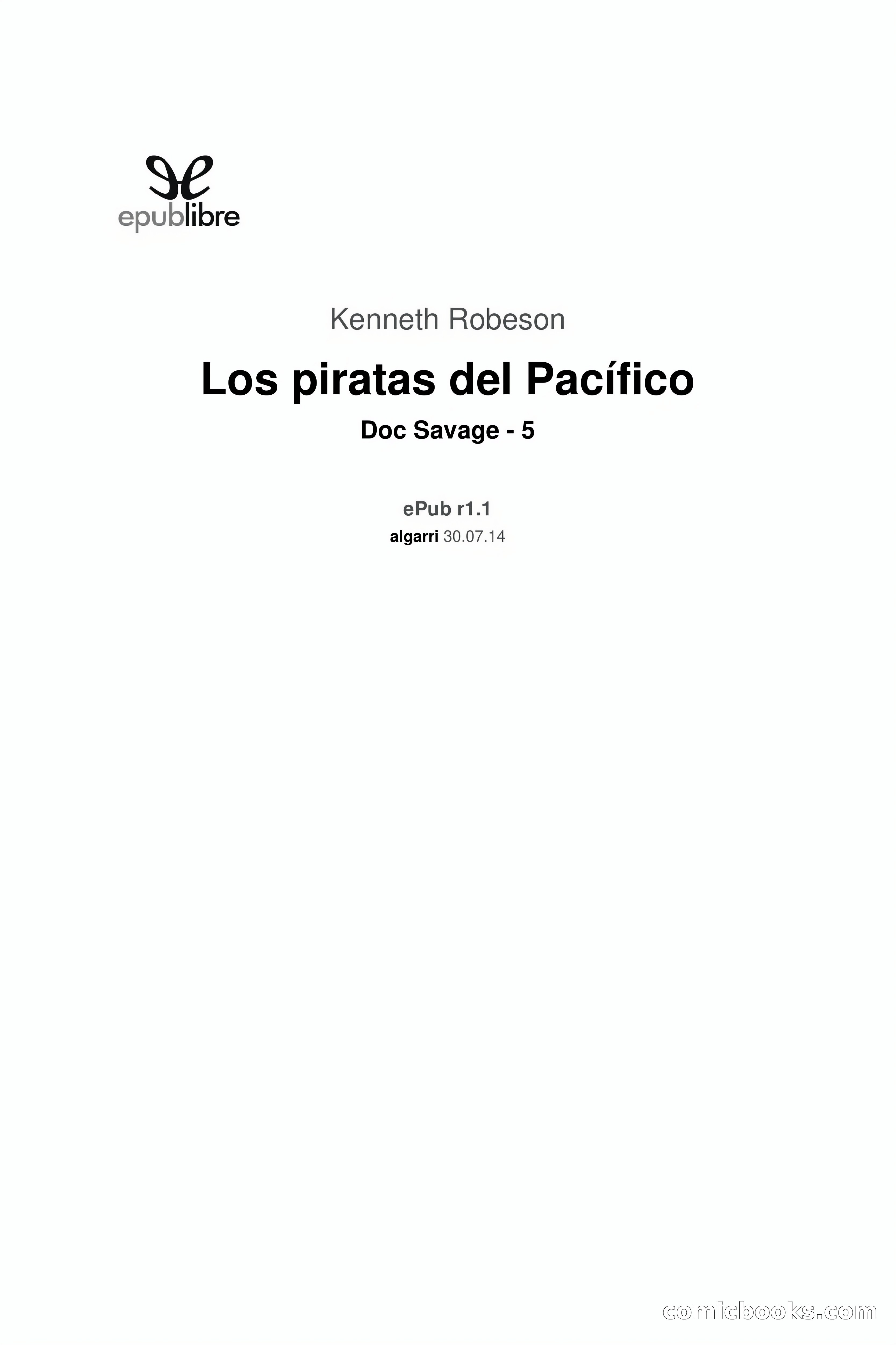 Doc Savage: Los piratas del Pacífico — page 3 of 193