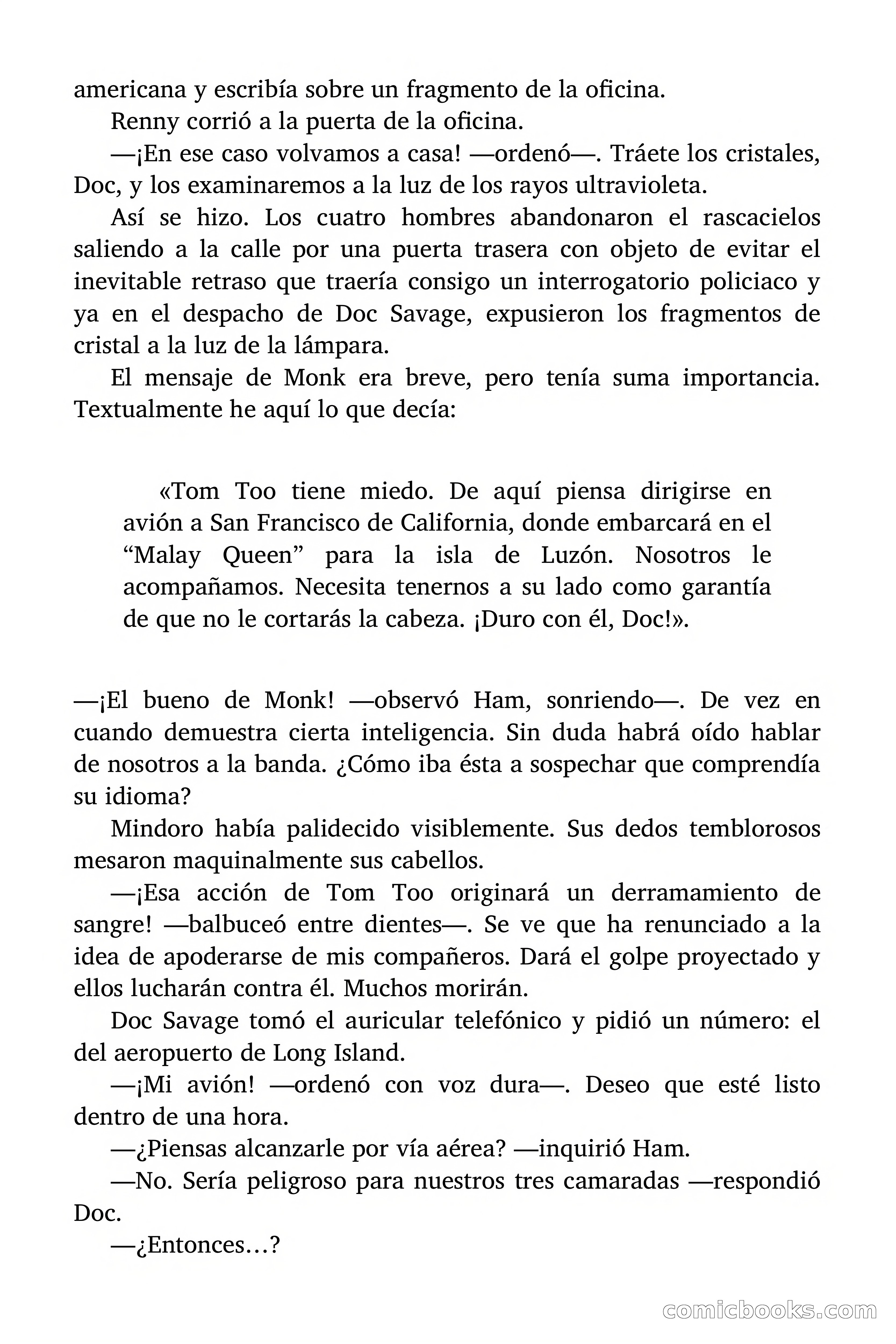 Doc Savage: Los piratas del Pacífico — page 86 of 193