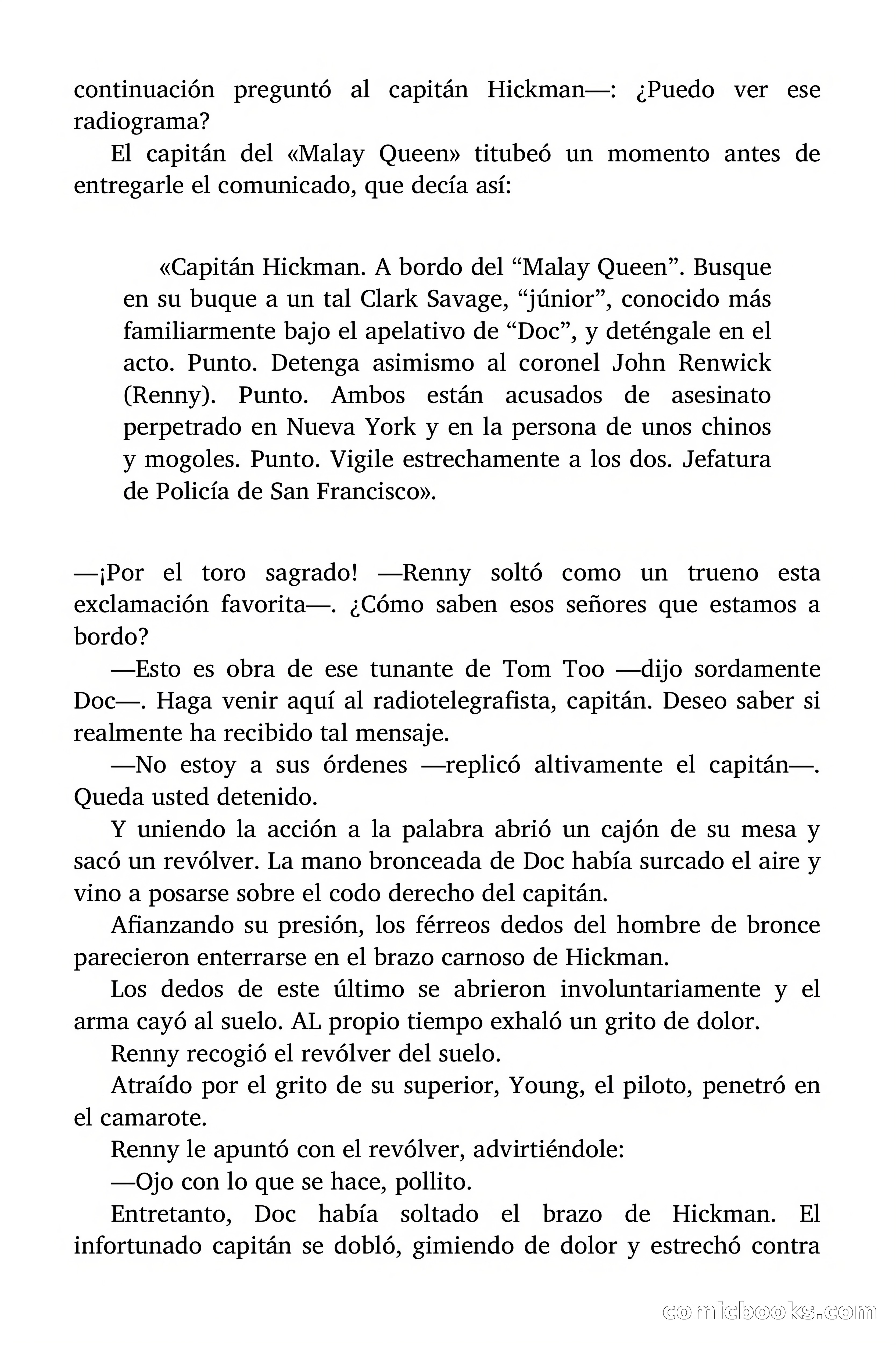 Doc Savage: Los piratas del Pacífico — page 100 of 193