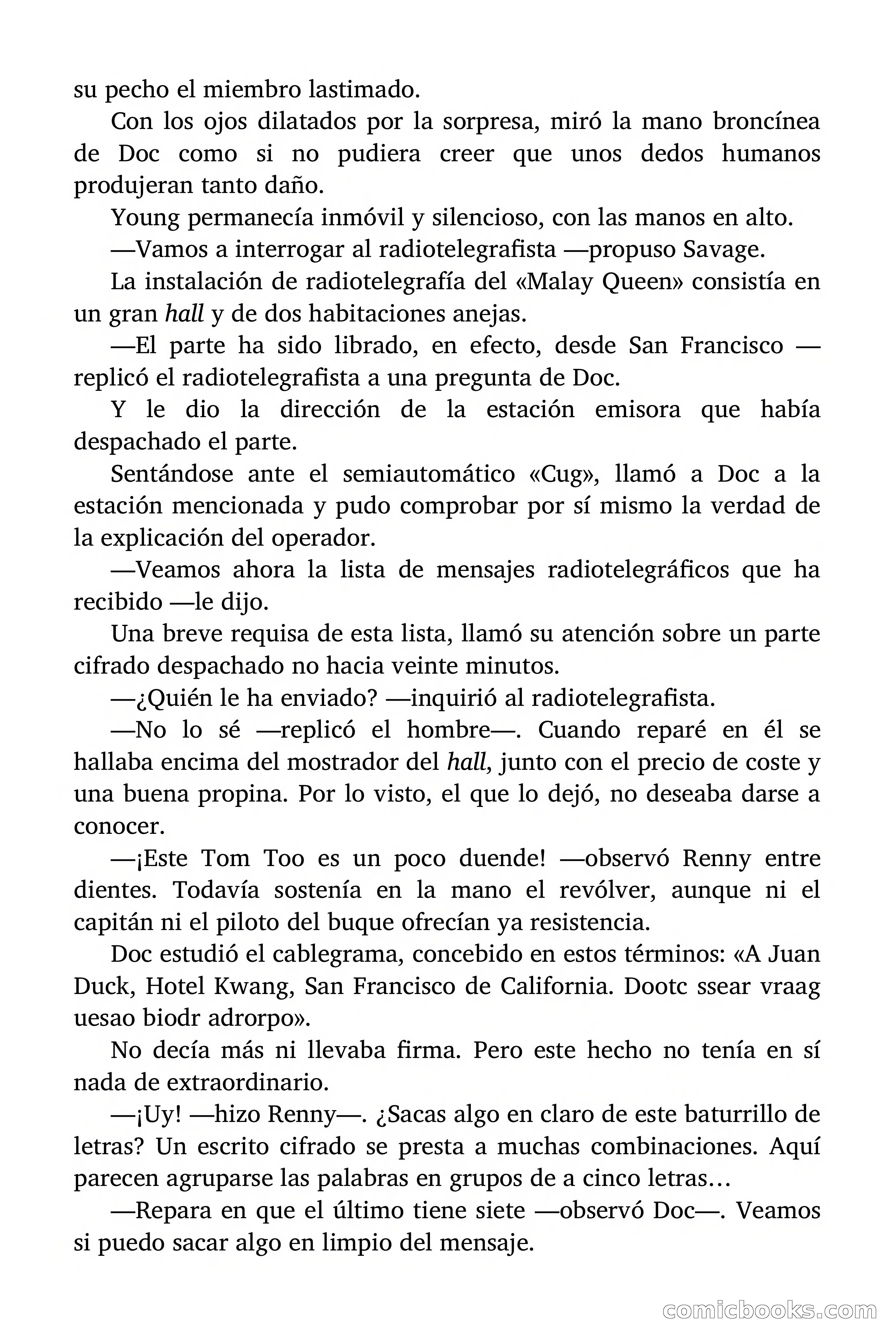 Doc Savage: Los piratas del Pacífico — page 101 of 193