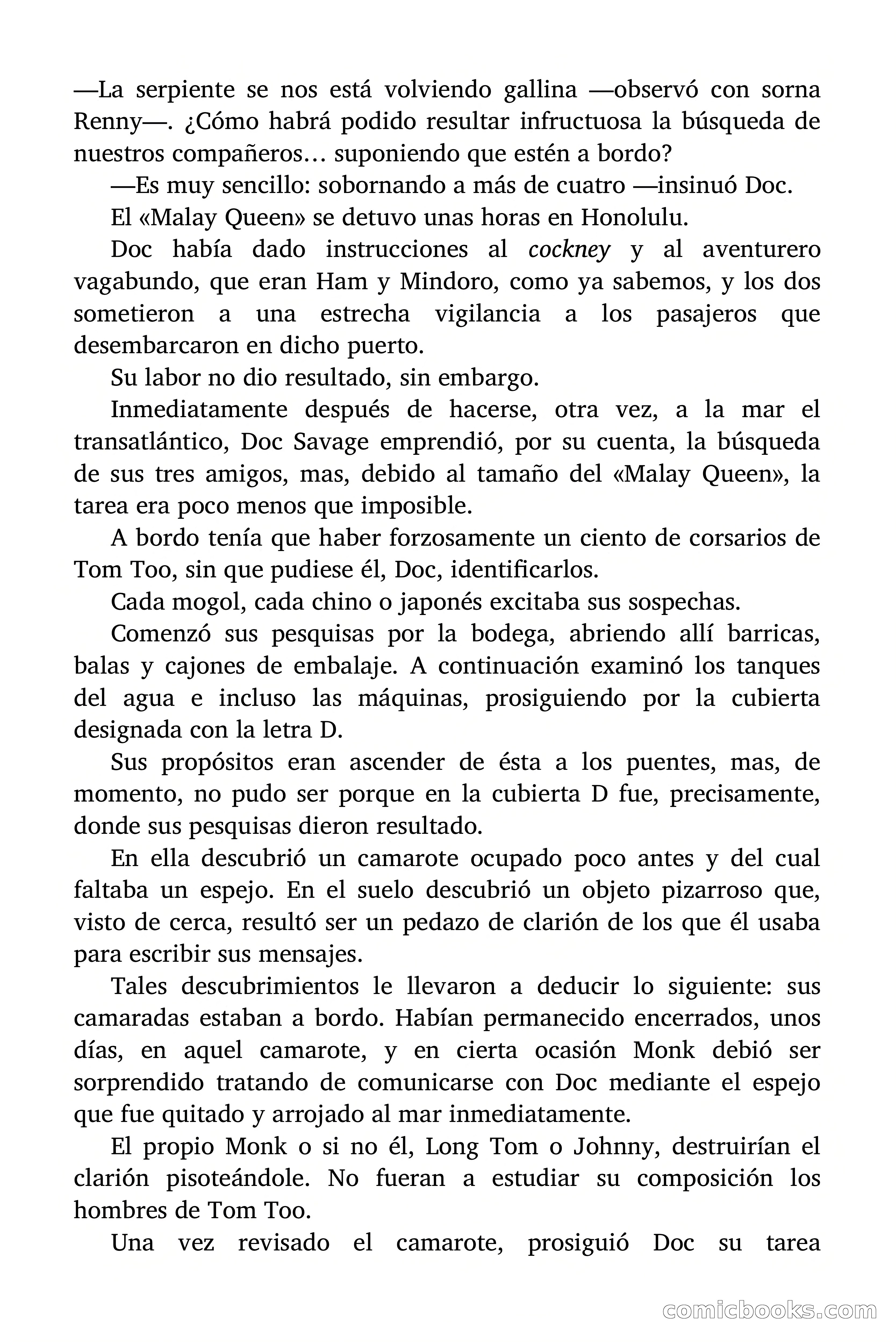 Doc Savage: Los piratas del Pacífico — page 107 of 193
