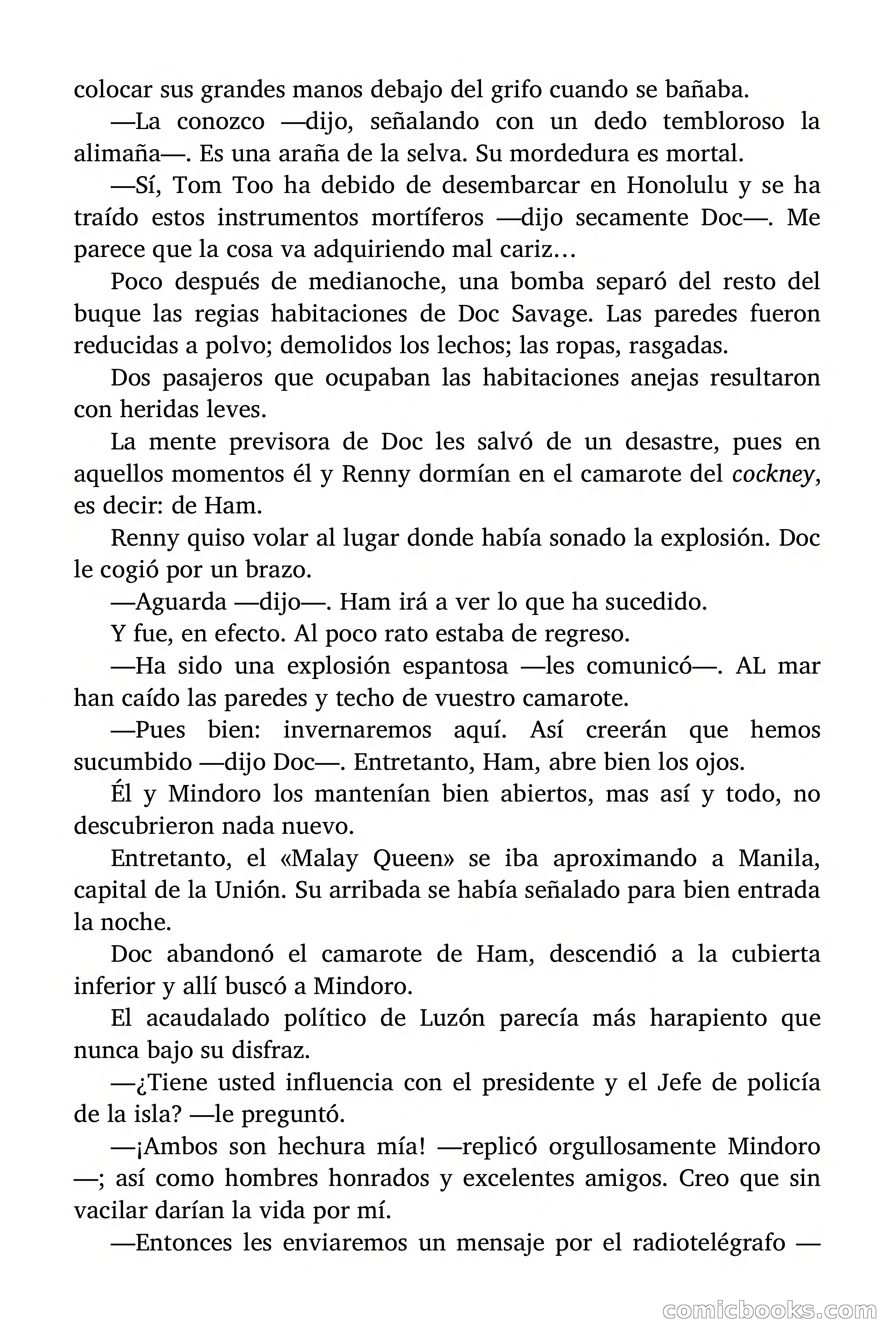 Doc Savage: Los piratas del Pacífico — page 109 of 193