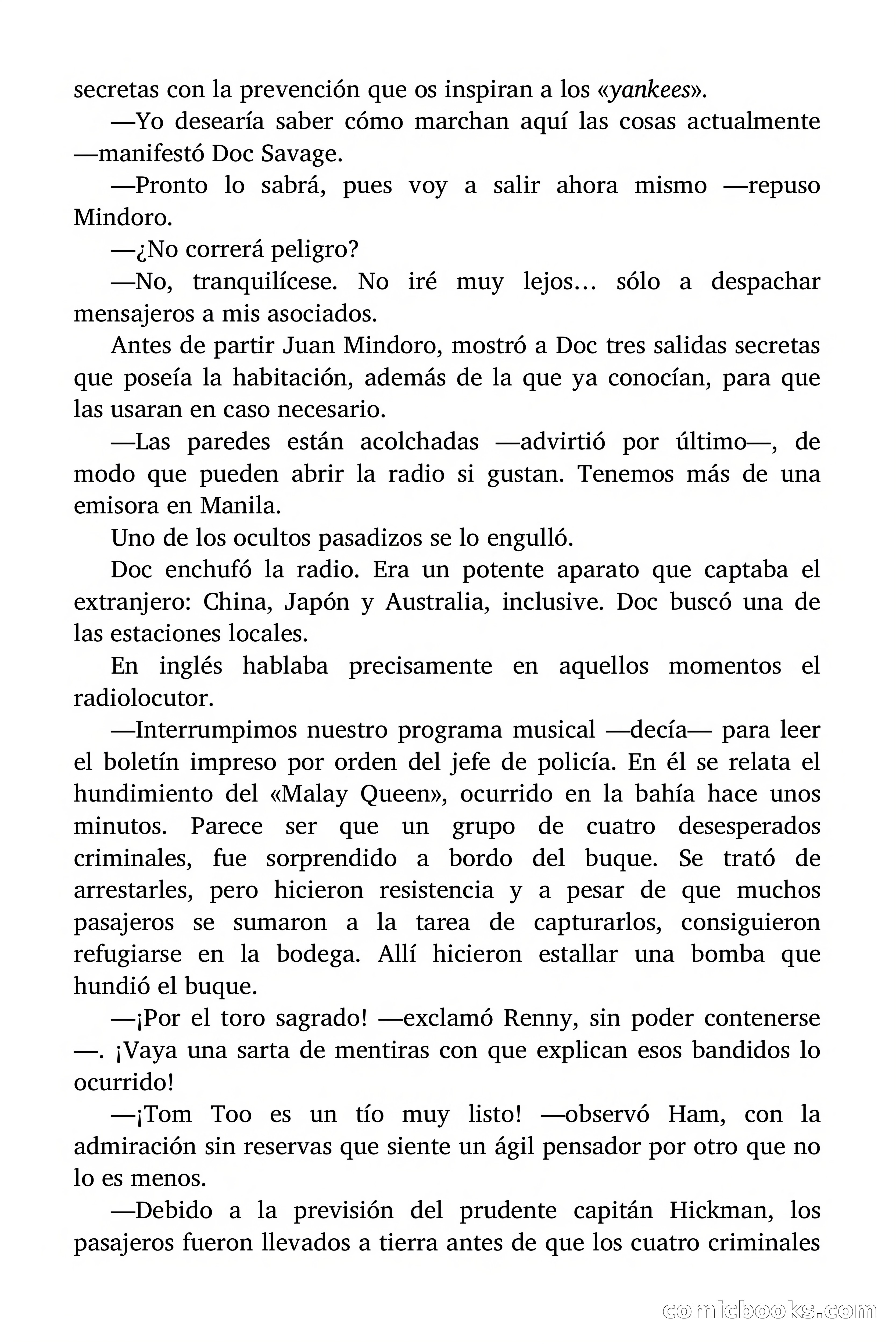 Doc Savage: Los piratas del Pacífico — page 128 of 193