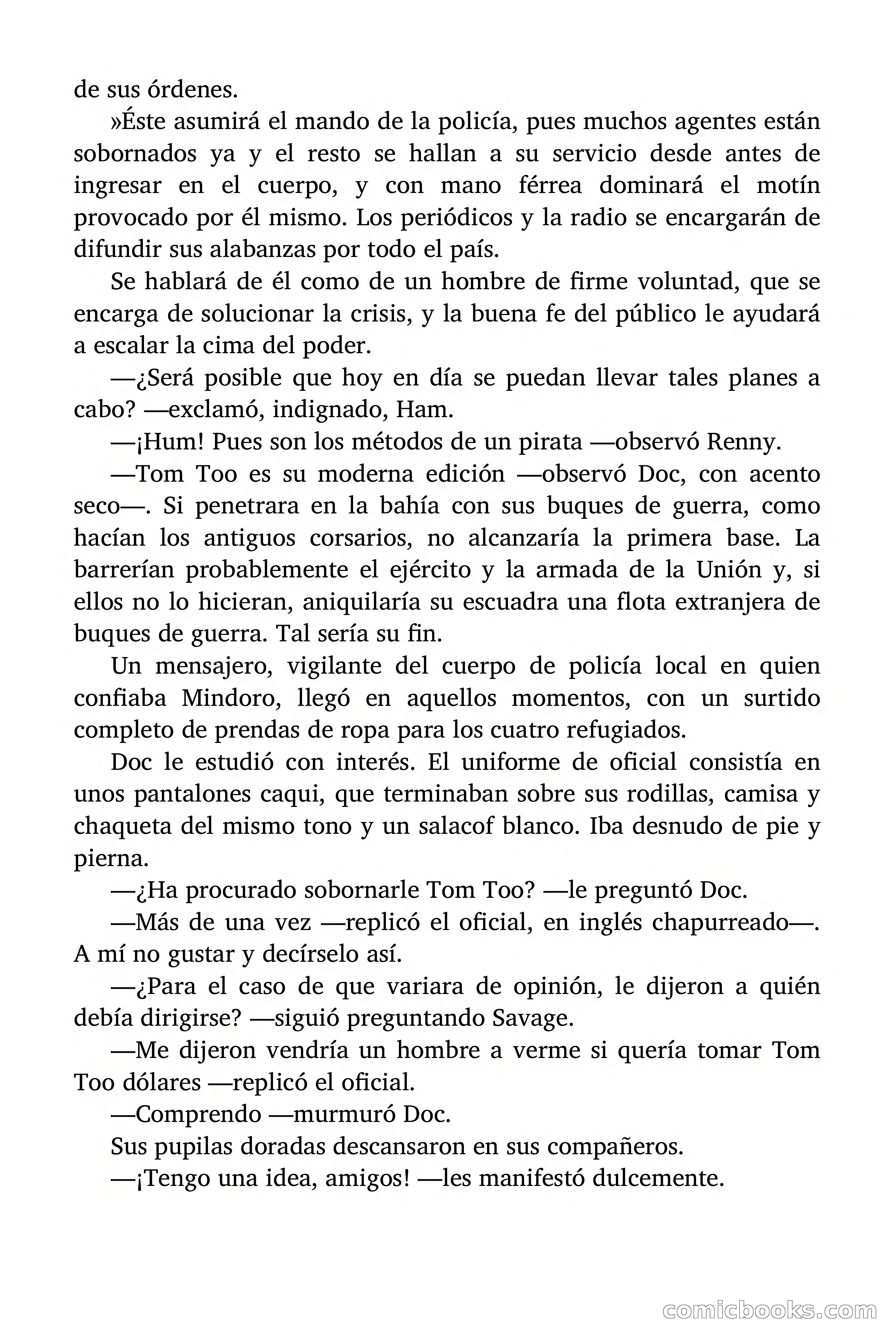 Doc Savage: Los piratas del Pacífico — page 130 of 193