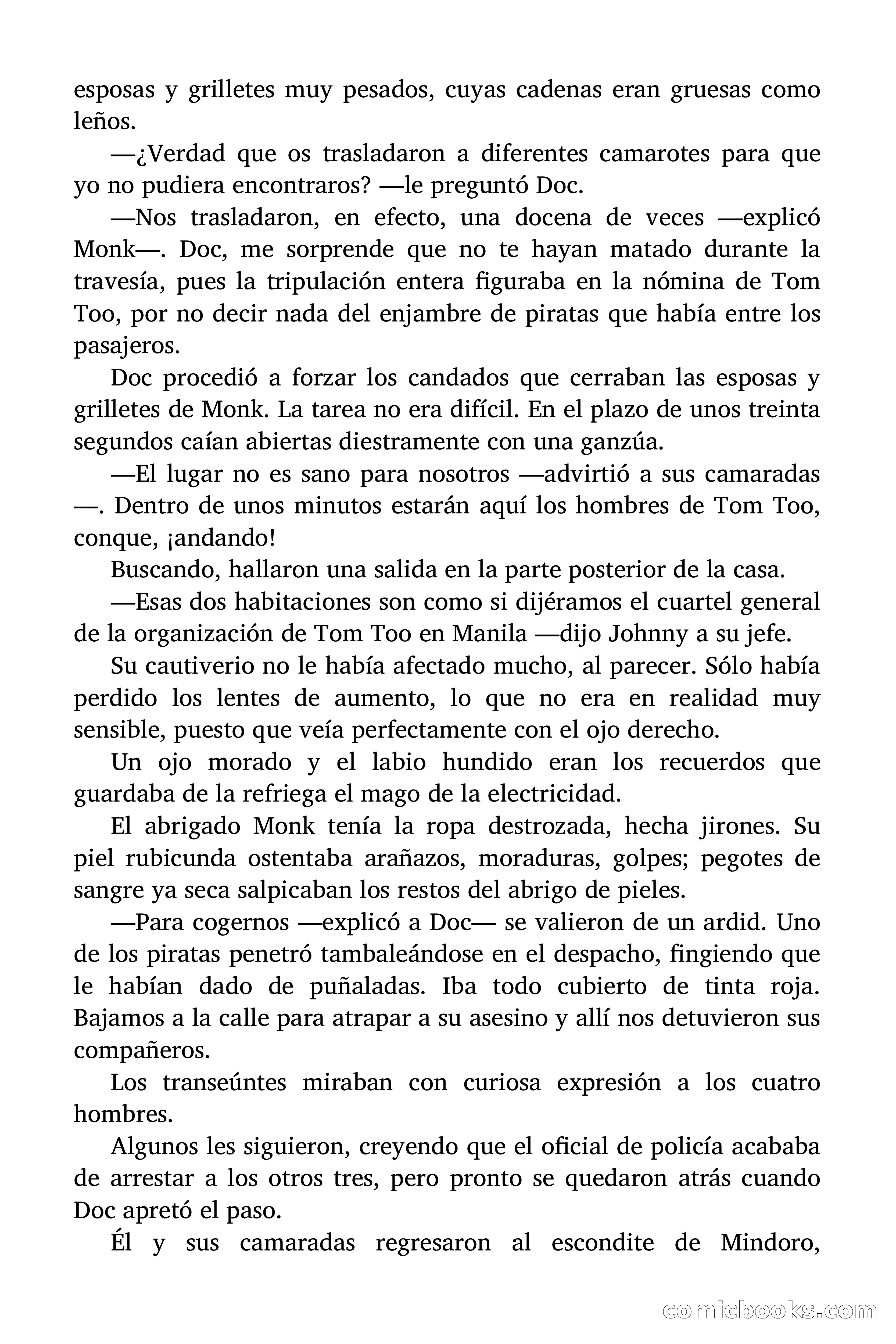 Doc Savage: Los piratas del Pacífico — page 135 of 193