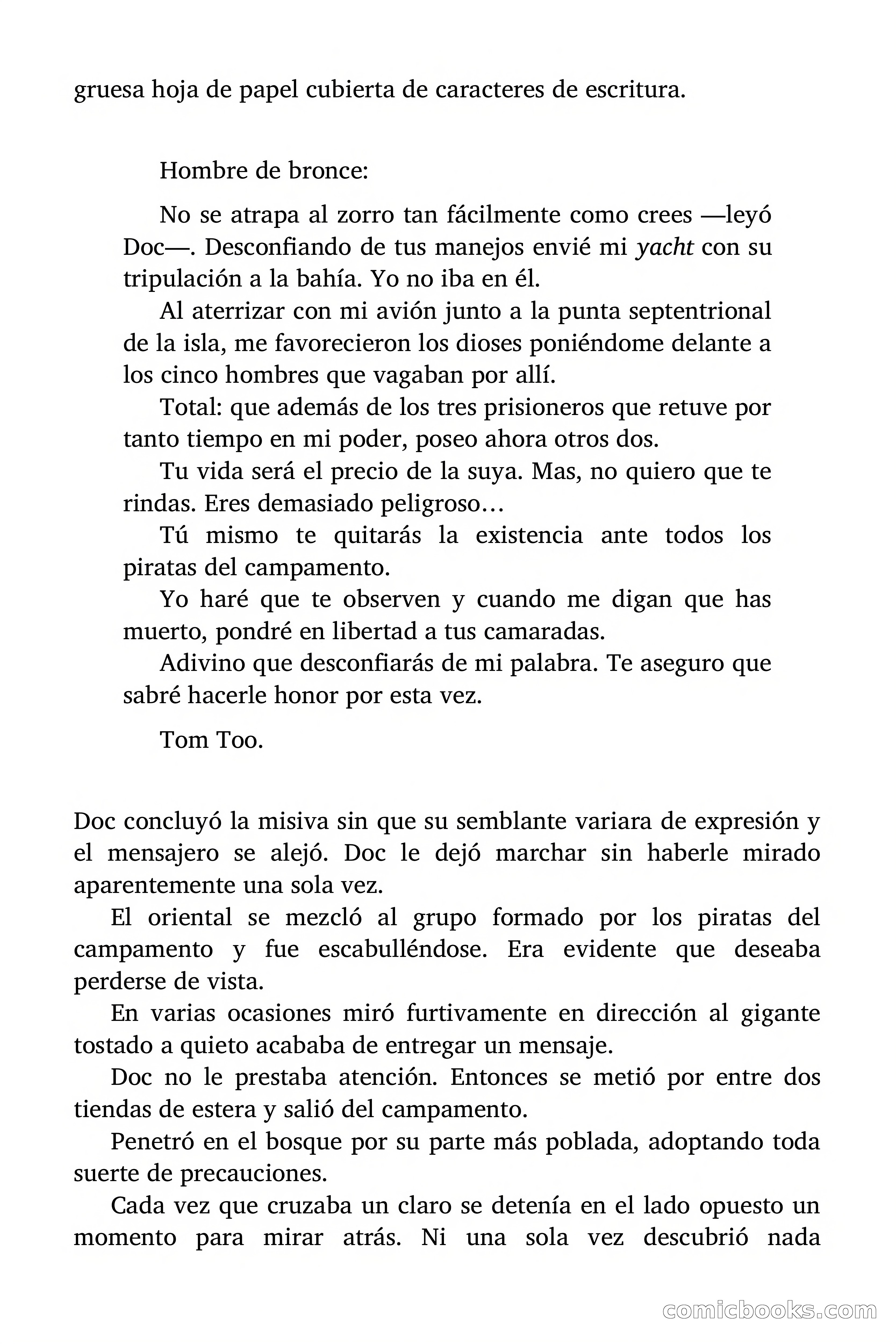 Doc Savage: Los piratas del Pacífico — page 152 of 193