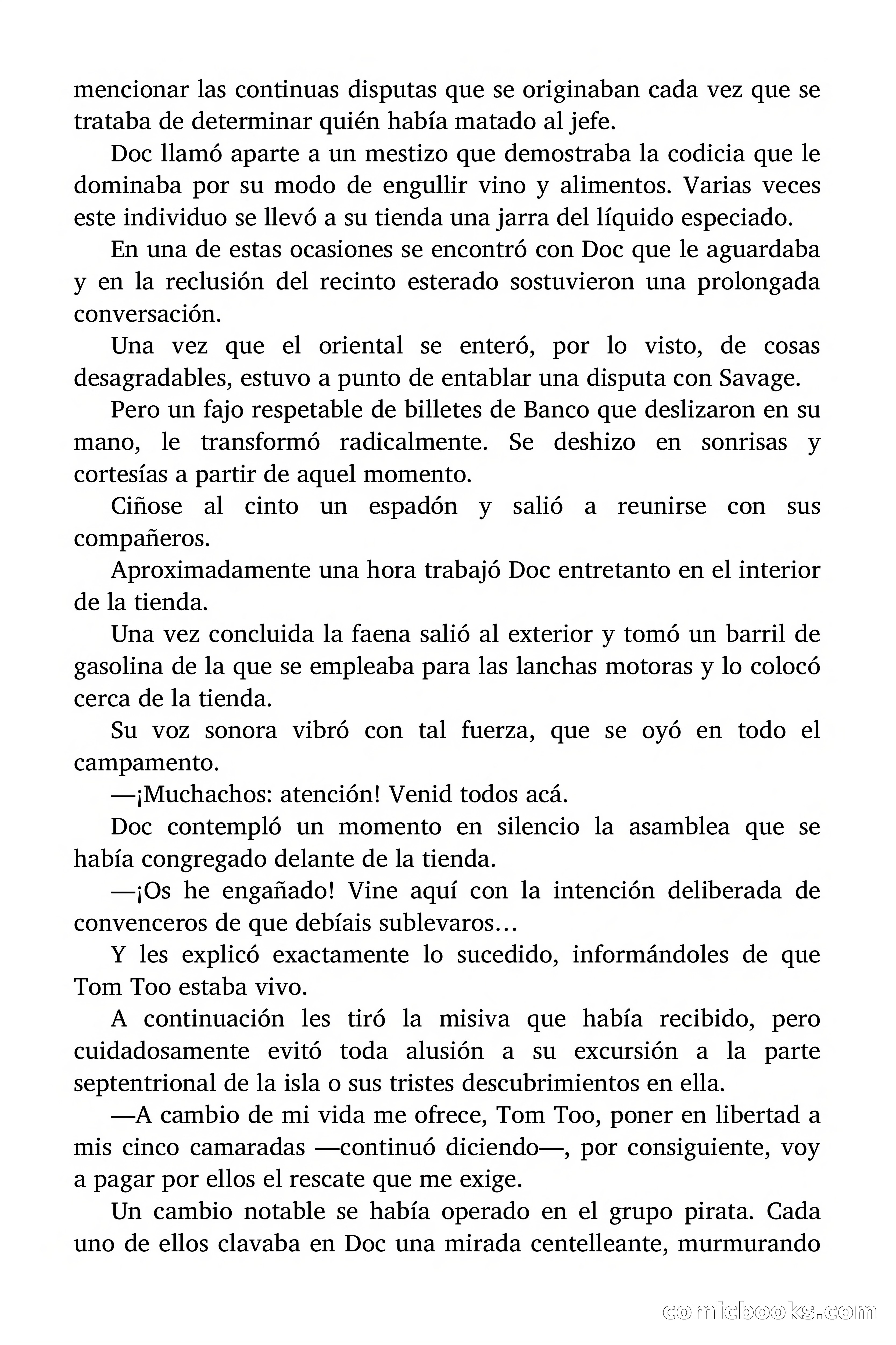Doc Savage: Los piratas del Pacífico — page 158 of 193