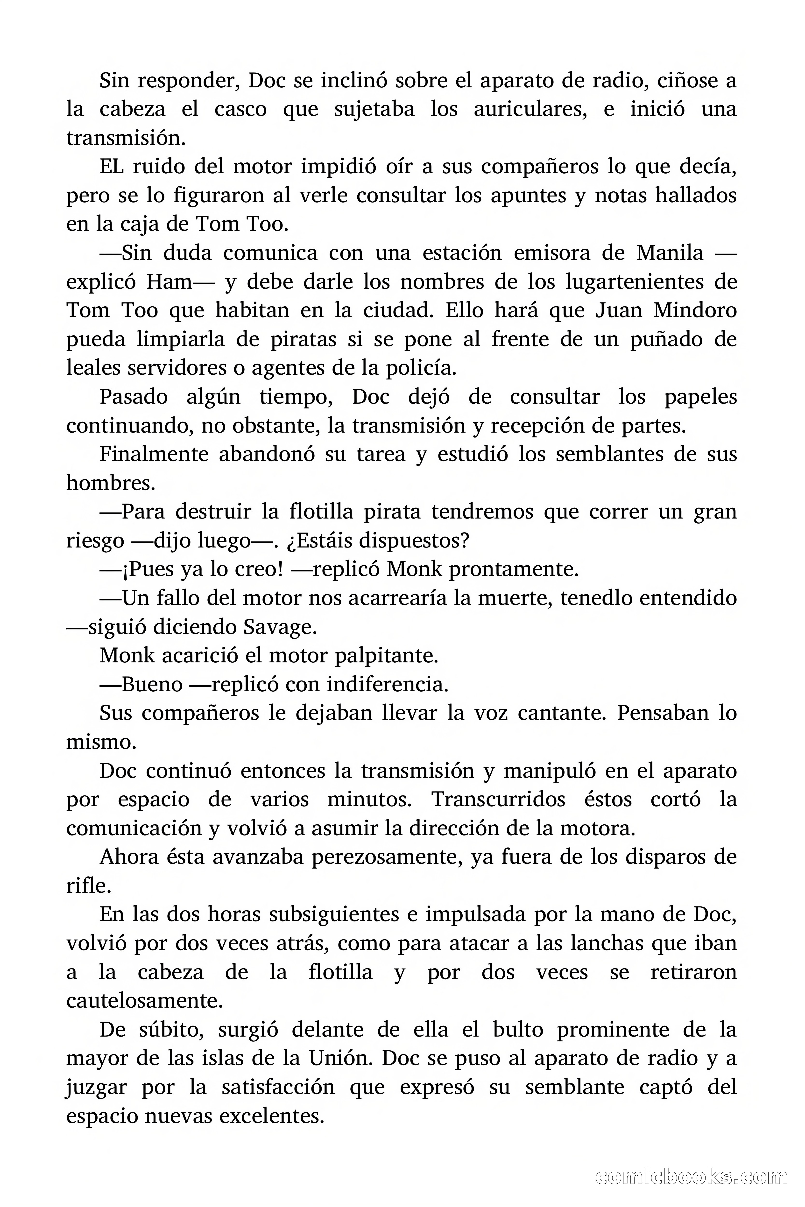 Doc Savage: Los piratas del Pacífico — page 182 of 193