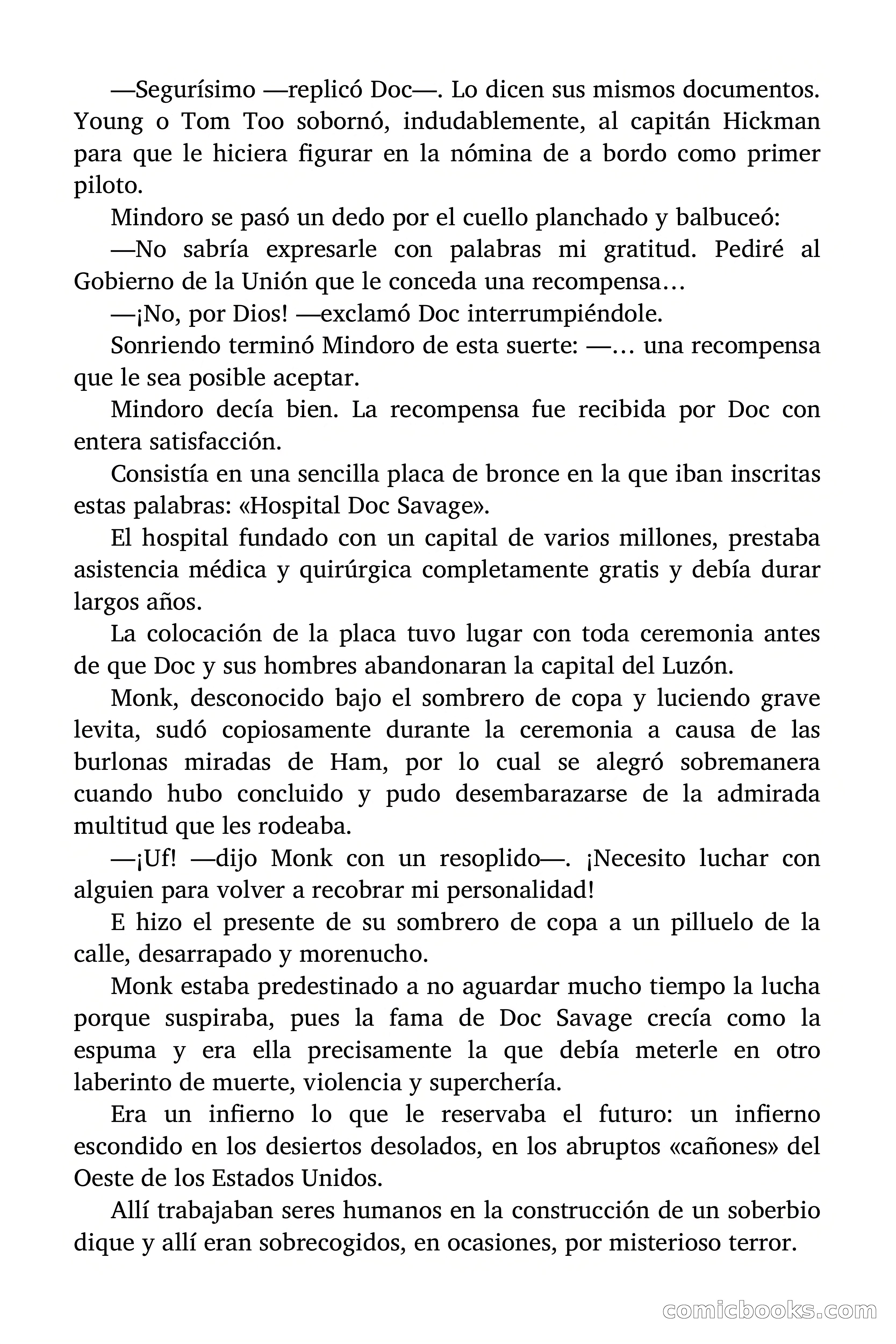 Doc Savage: Los piratas del Pacífico — page 190 of 193