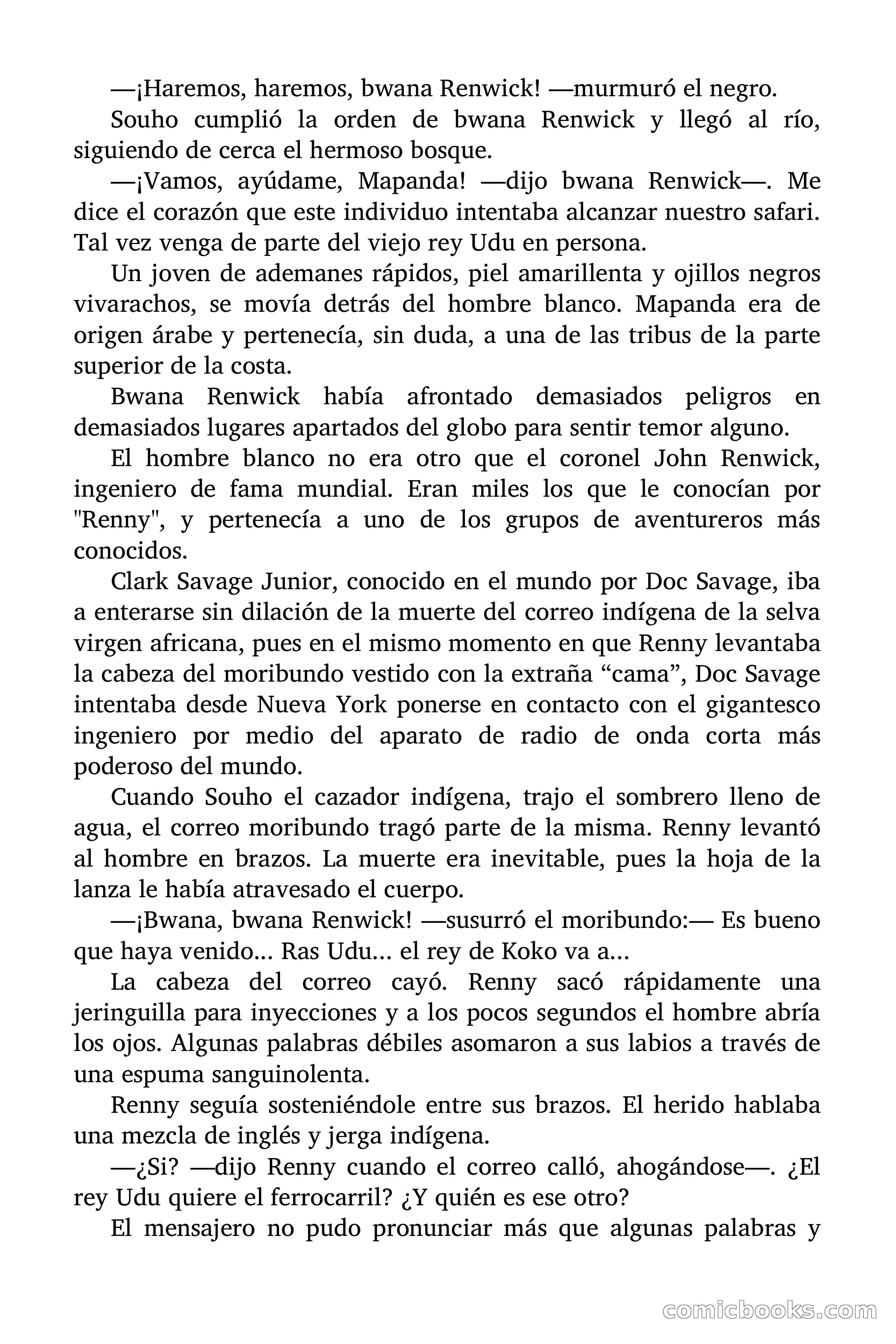 Doc Savage: El país del Largo Jujú — page 6 of 158