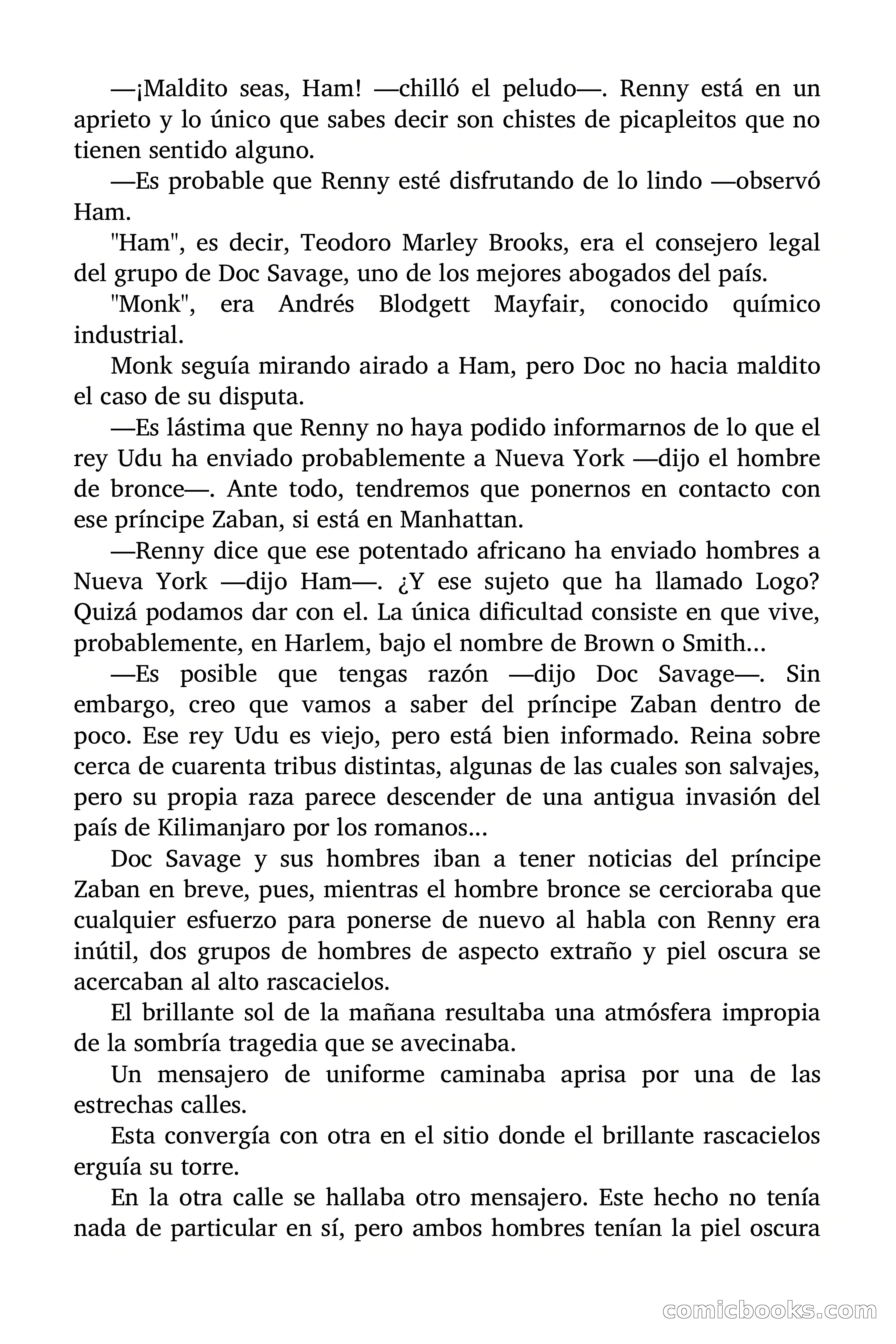 Doc Savage: El país del Largo Jujú — page 13 of 158