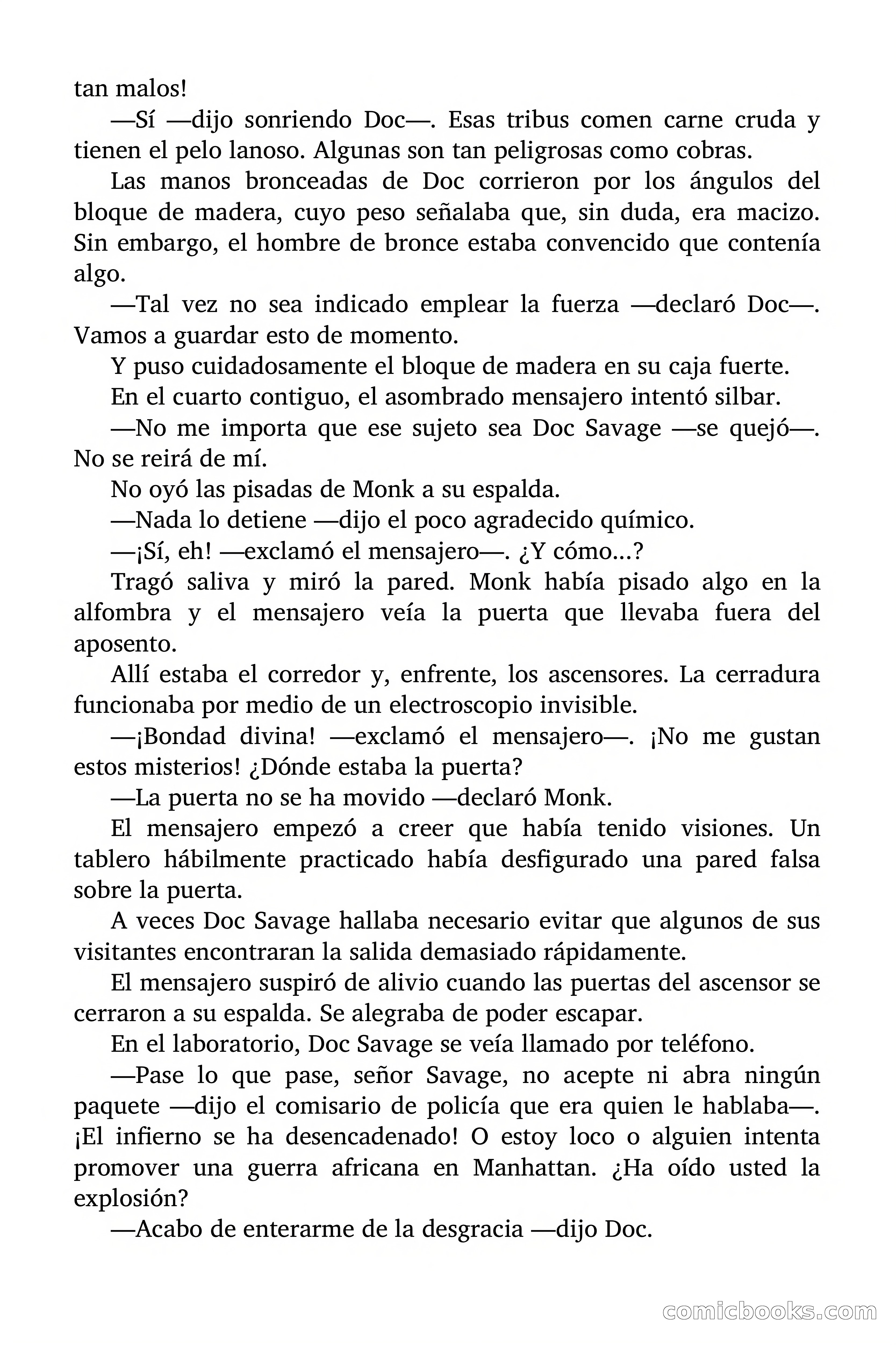 Doc Savage: El país del Largo Jujú — page 20 of 158
