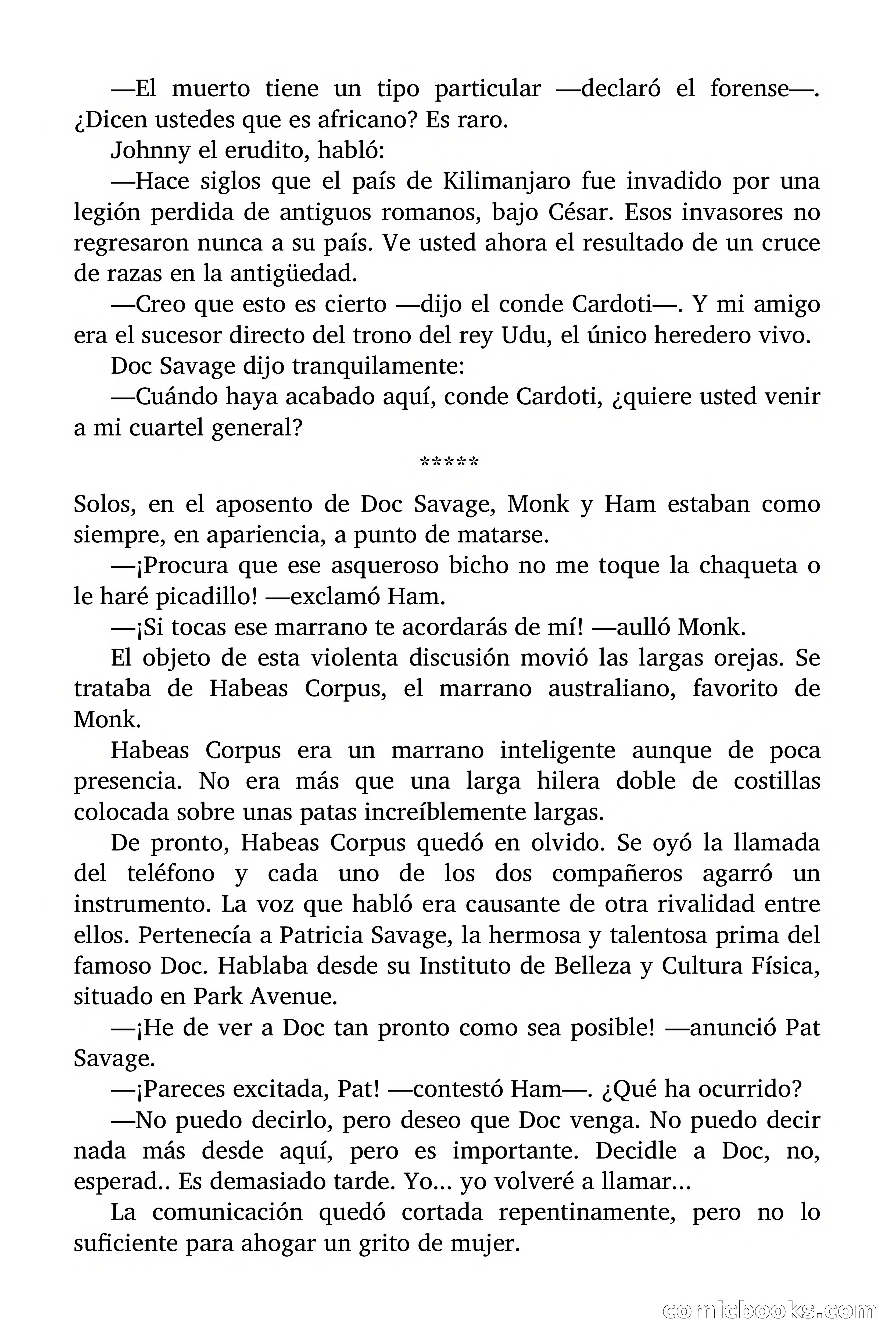 Doc Savage: El país del Largo Jujú — page 24 of 158