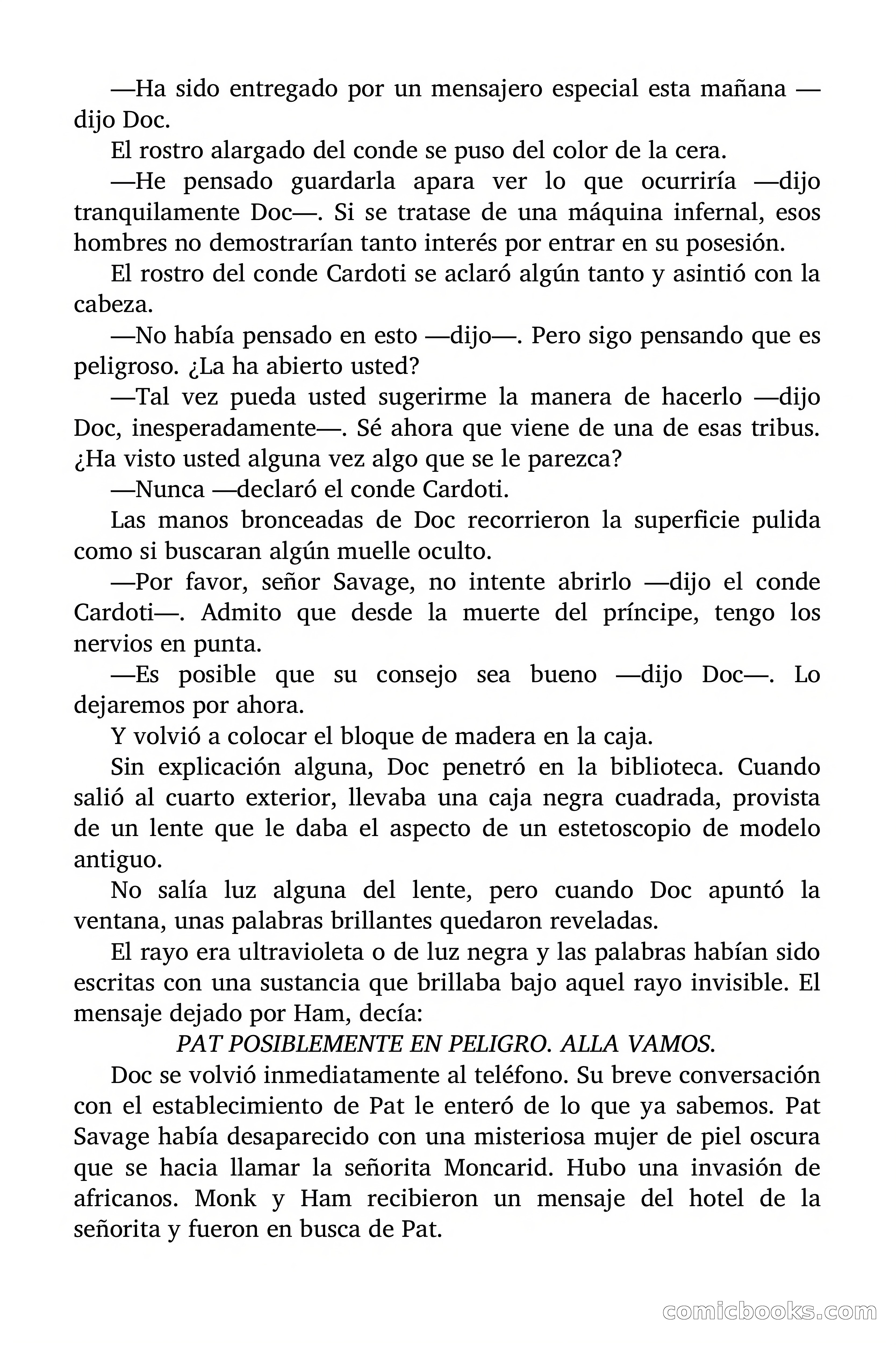 Doc Savage: El país del Largo Jujú — page 32 of 158