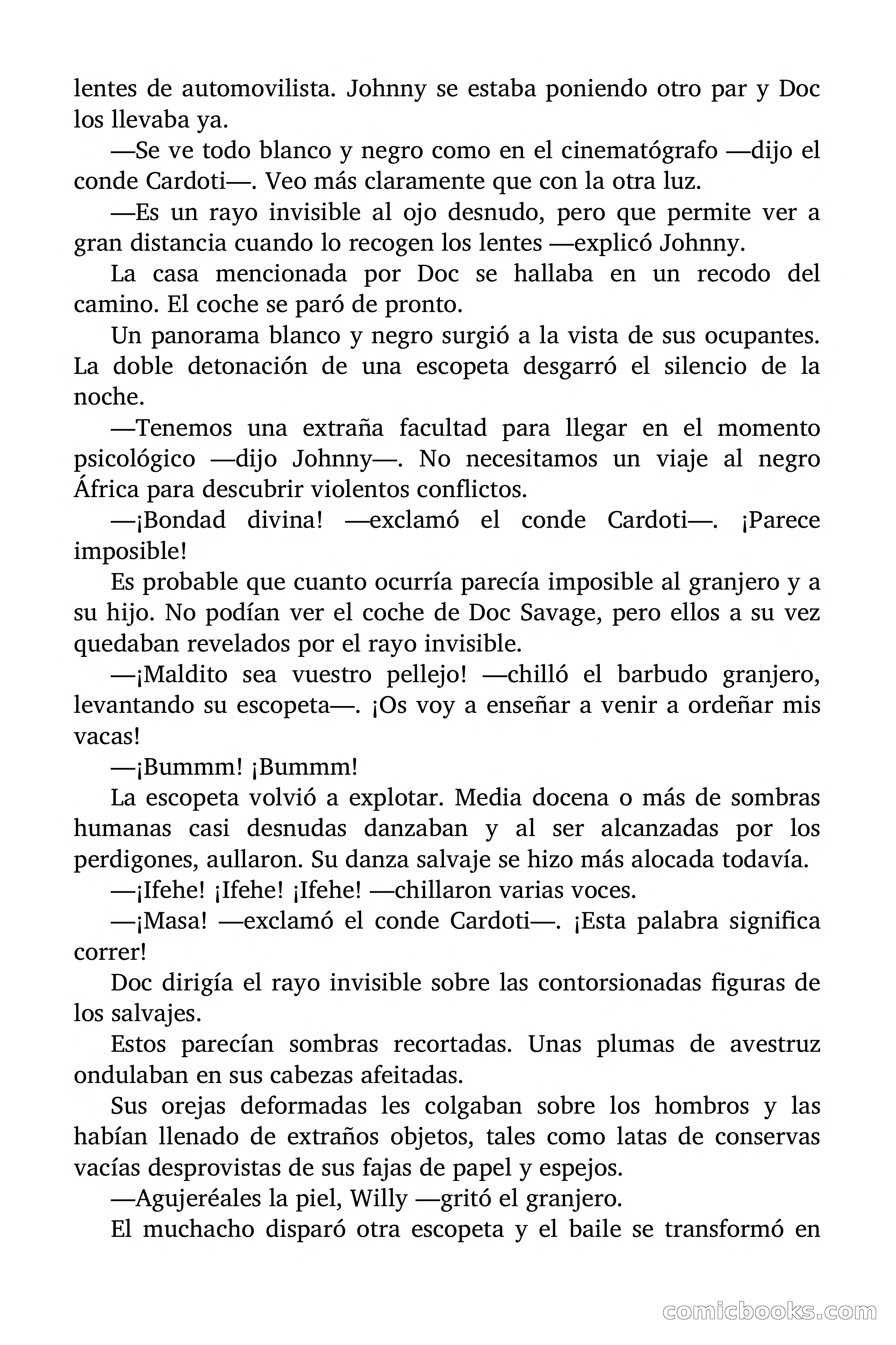 Doc Savage: El país del Largo Jujú — page 36 of 158