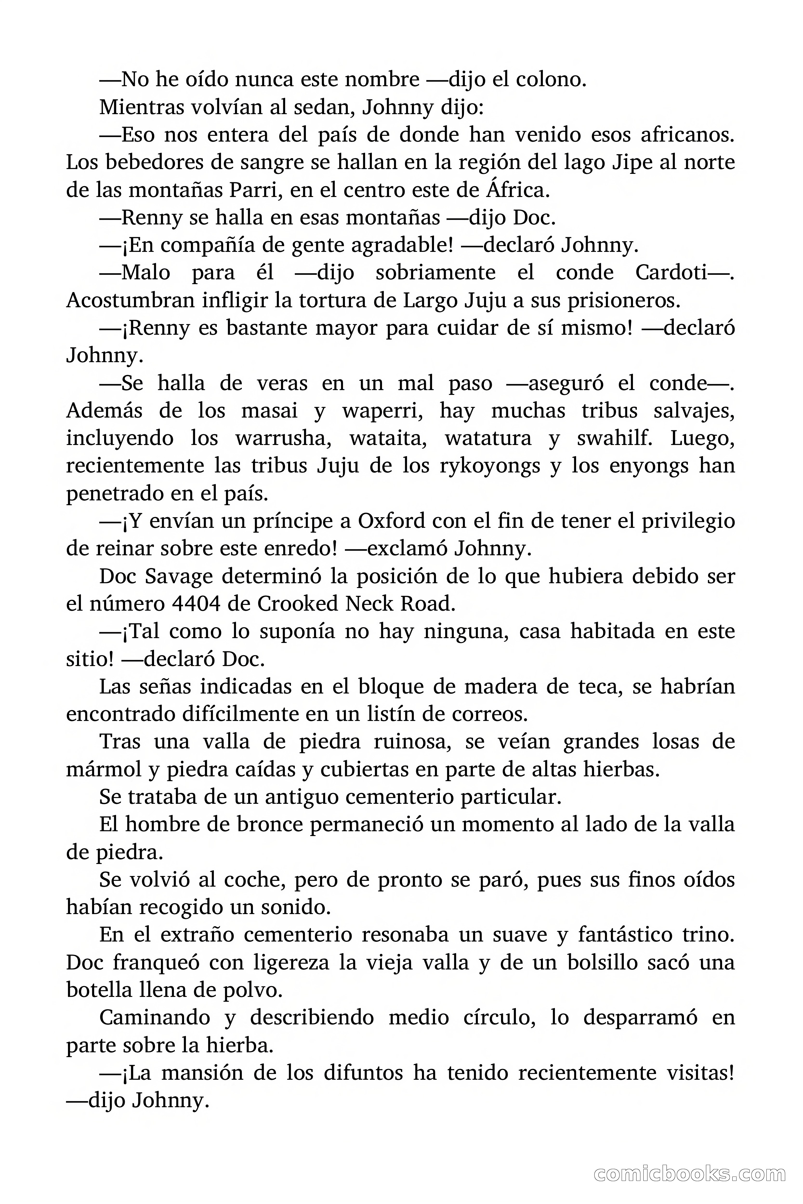 Doc Savage: El país del Largo Jujú — page 39 of 158
