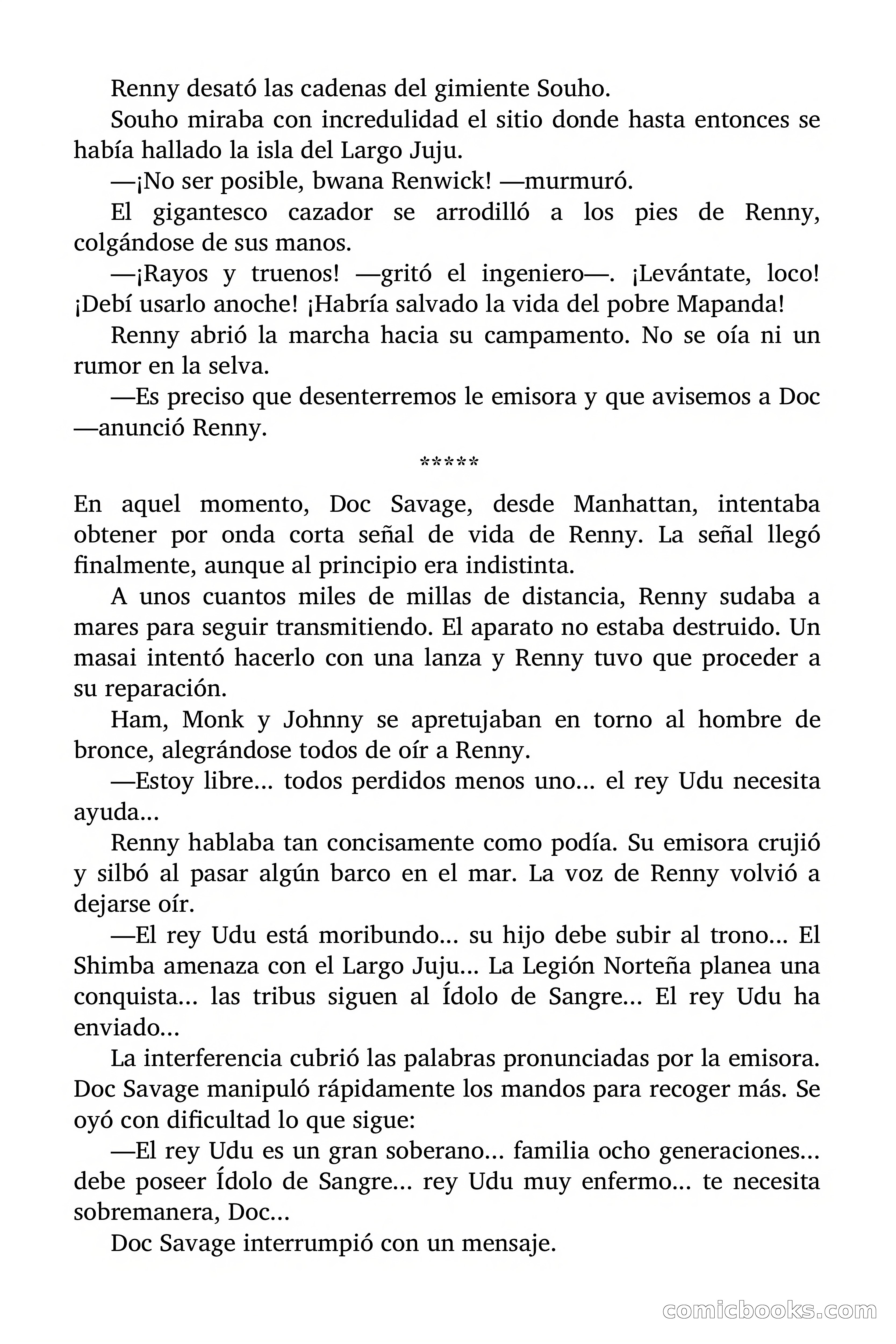 Doc Savage: El país del Largo Jujú — page 59 of 158