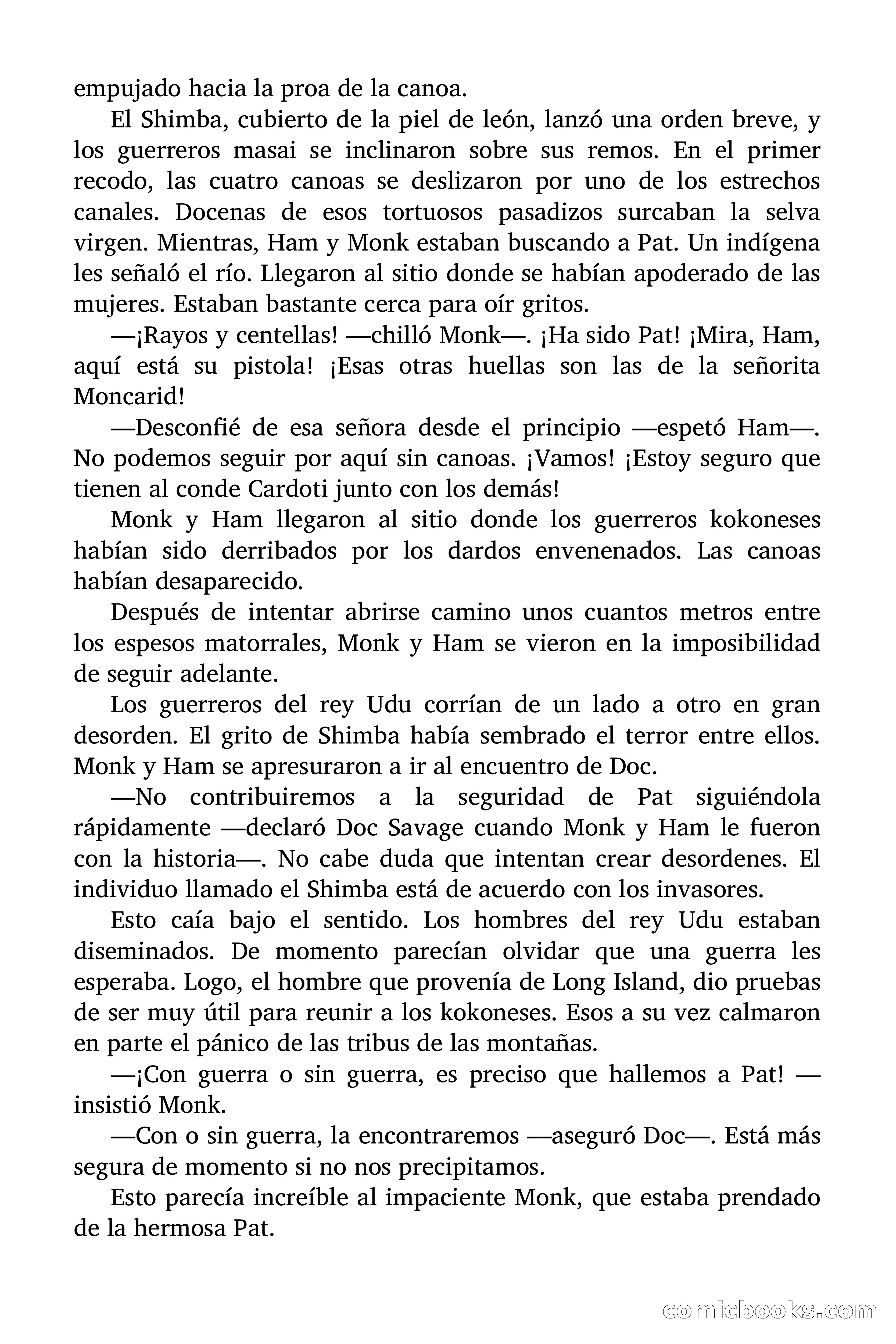 Doc Savage: El país del Largo Jujú — page 112 of 158