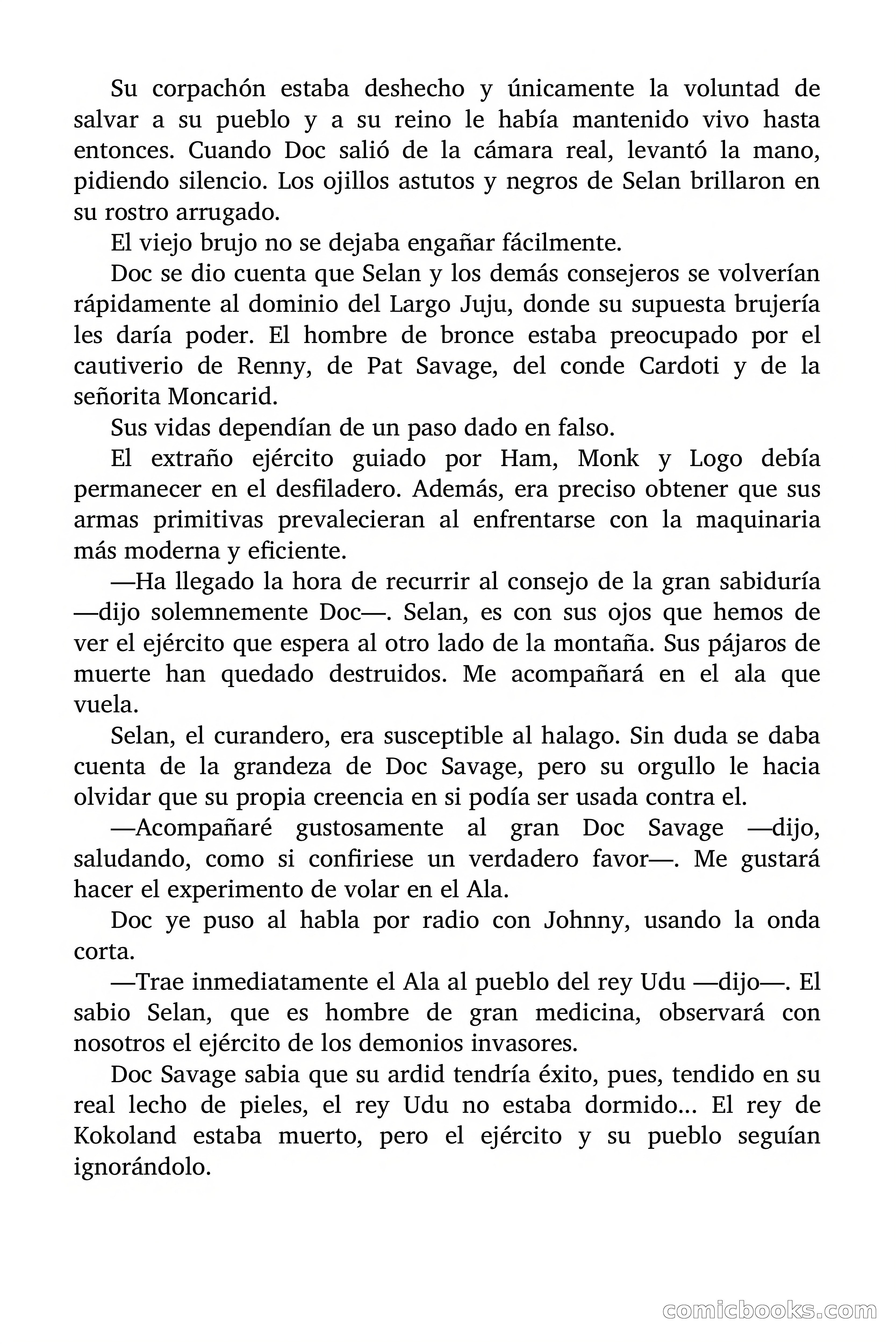Doc Savage: El país del Largo Jujú — page 125 of 158