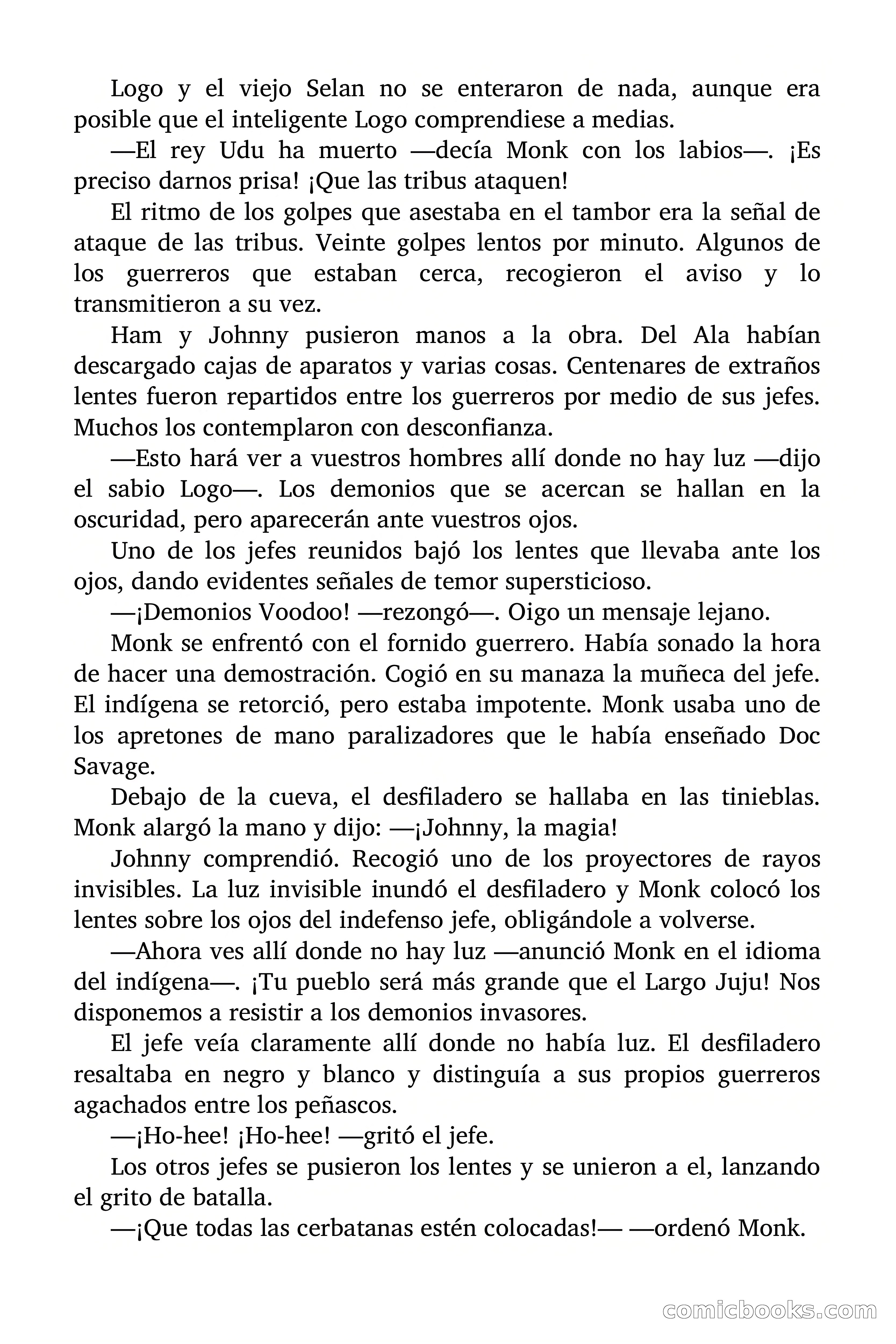 Doc Savage: El país del Largo Jujú — page 134 of 158