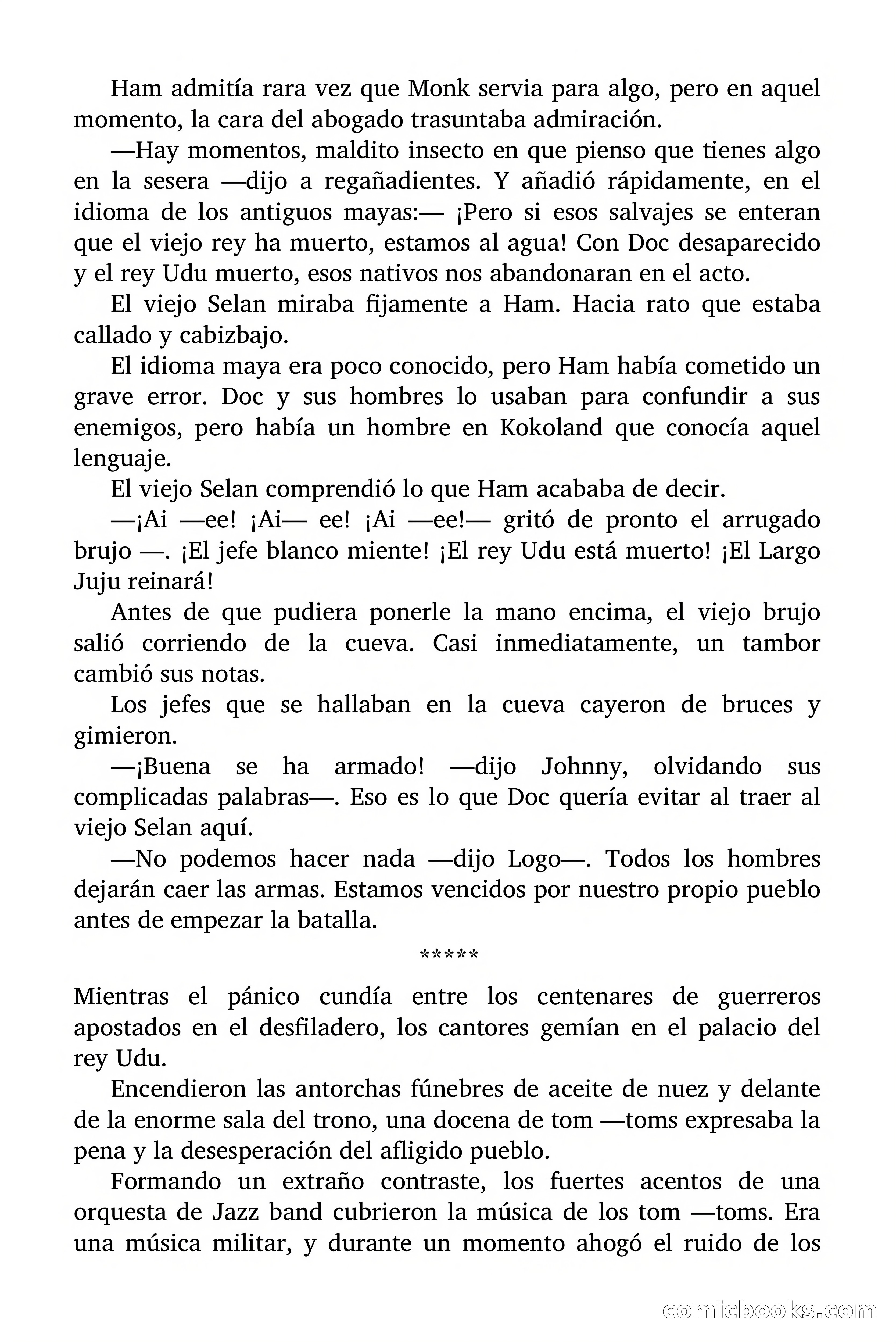Doc Savage: El país del Largo Jujú — page 135 of 158